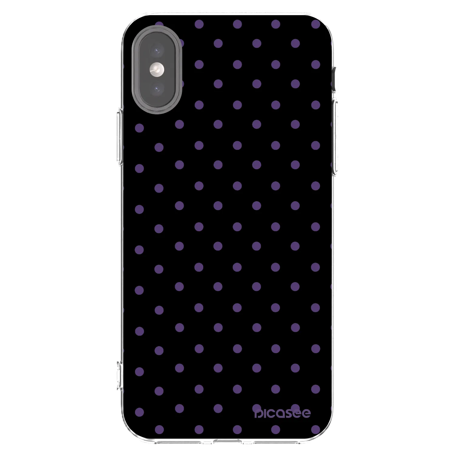 Picasee silikonowe przeźroczyste etui na Apple iPhone X/XS - Flickers