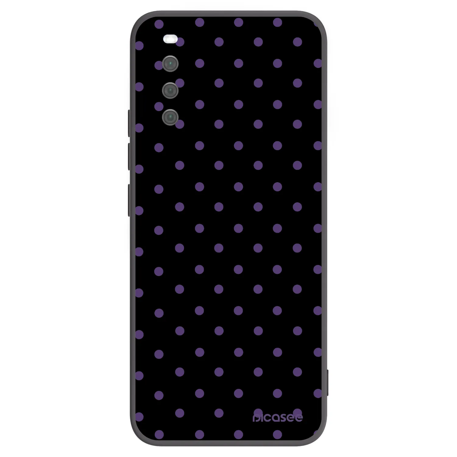 Picasee silikonowe czarne etui na Sony Xperia 10 III - Flickers