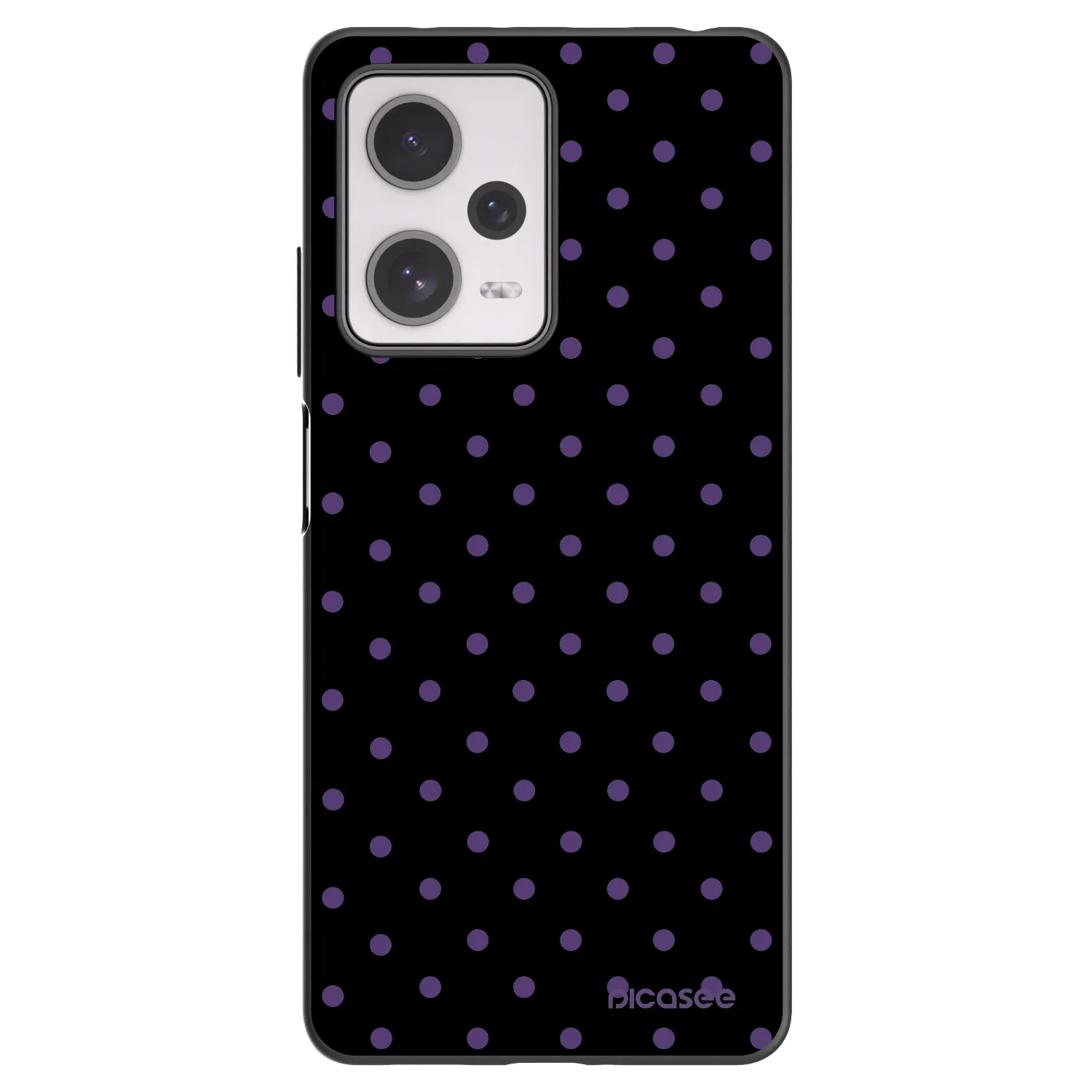 Picasee silikonowe czarne etui na Xiaomi Redmi Note 12 Pro+ 5G - Flickers