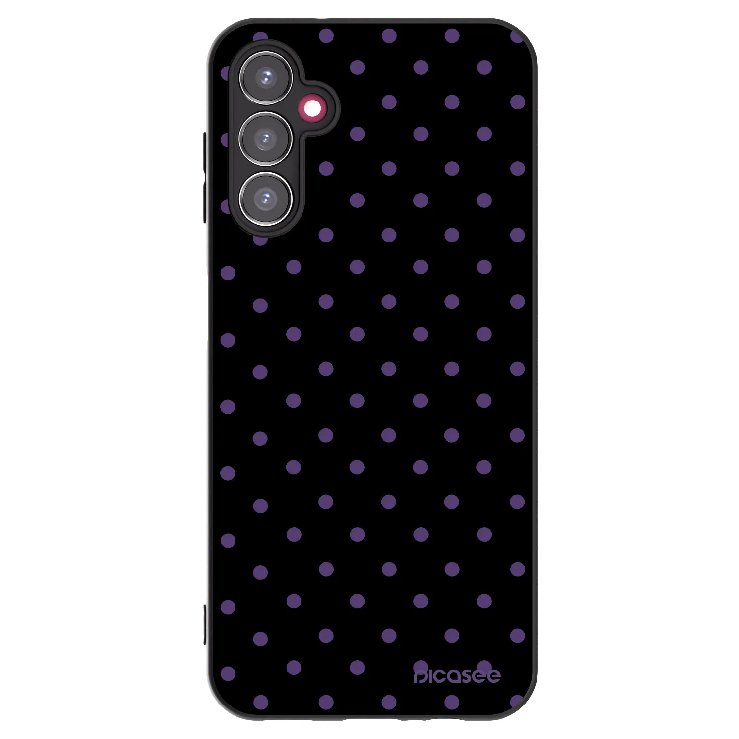 Picasee silikonowe czarne etui na Samsung Galaxy A14 4G A145R - Flickers