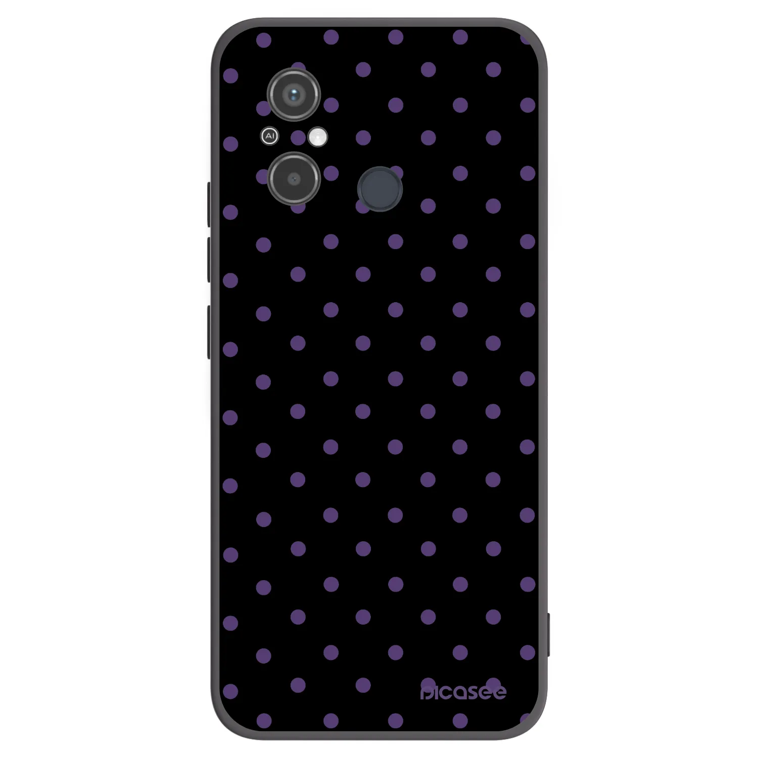 Picasee silikonowe czarne etui na Xiaomi Redmi 12C - Flickers