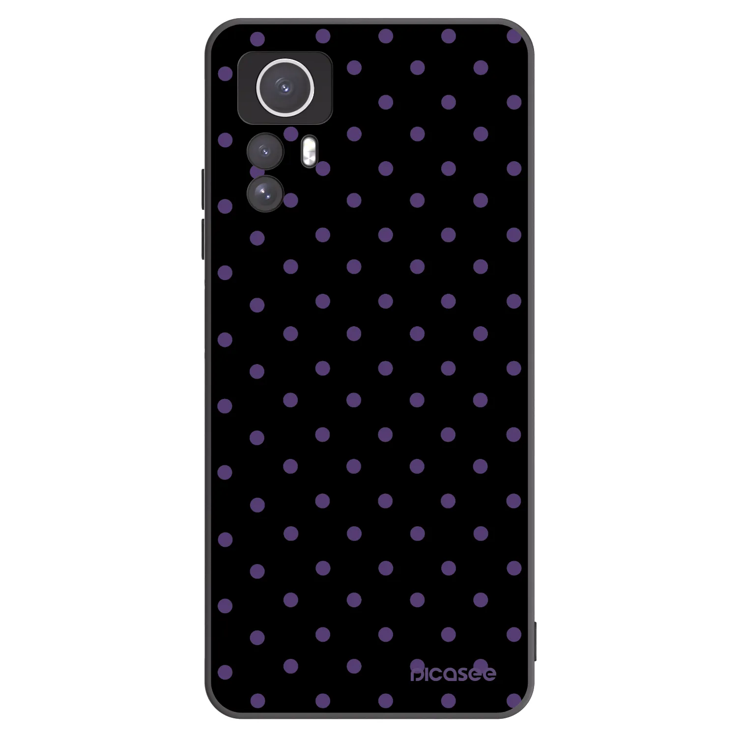 Picasee silikonowe czarne etui na Xiaomi Redmi Note 12S - Flickers