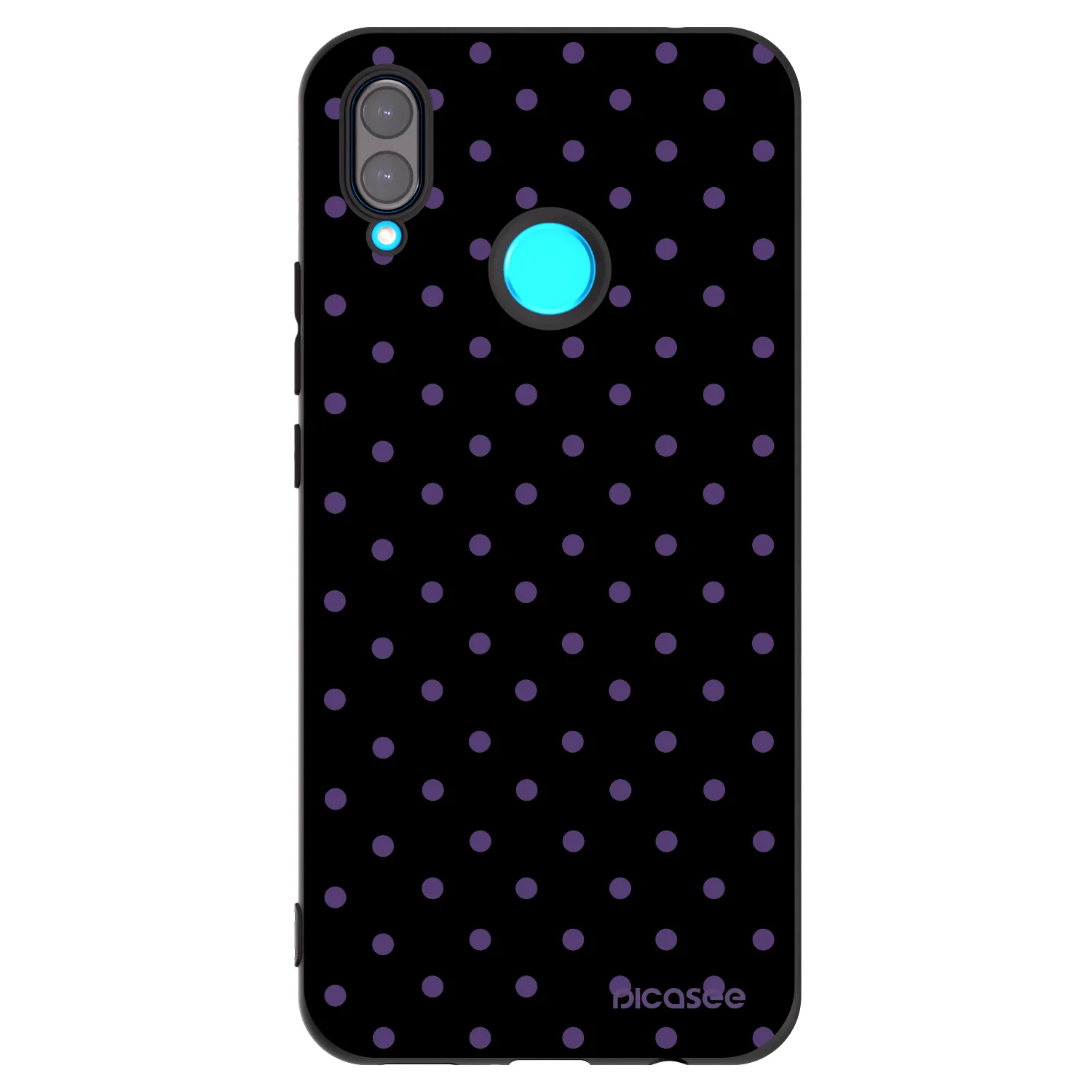 Picasee silikonowe czarne etui na Huawei Nova 3i - Flickers