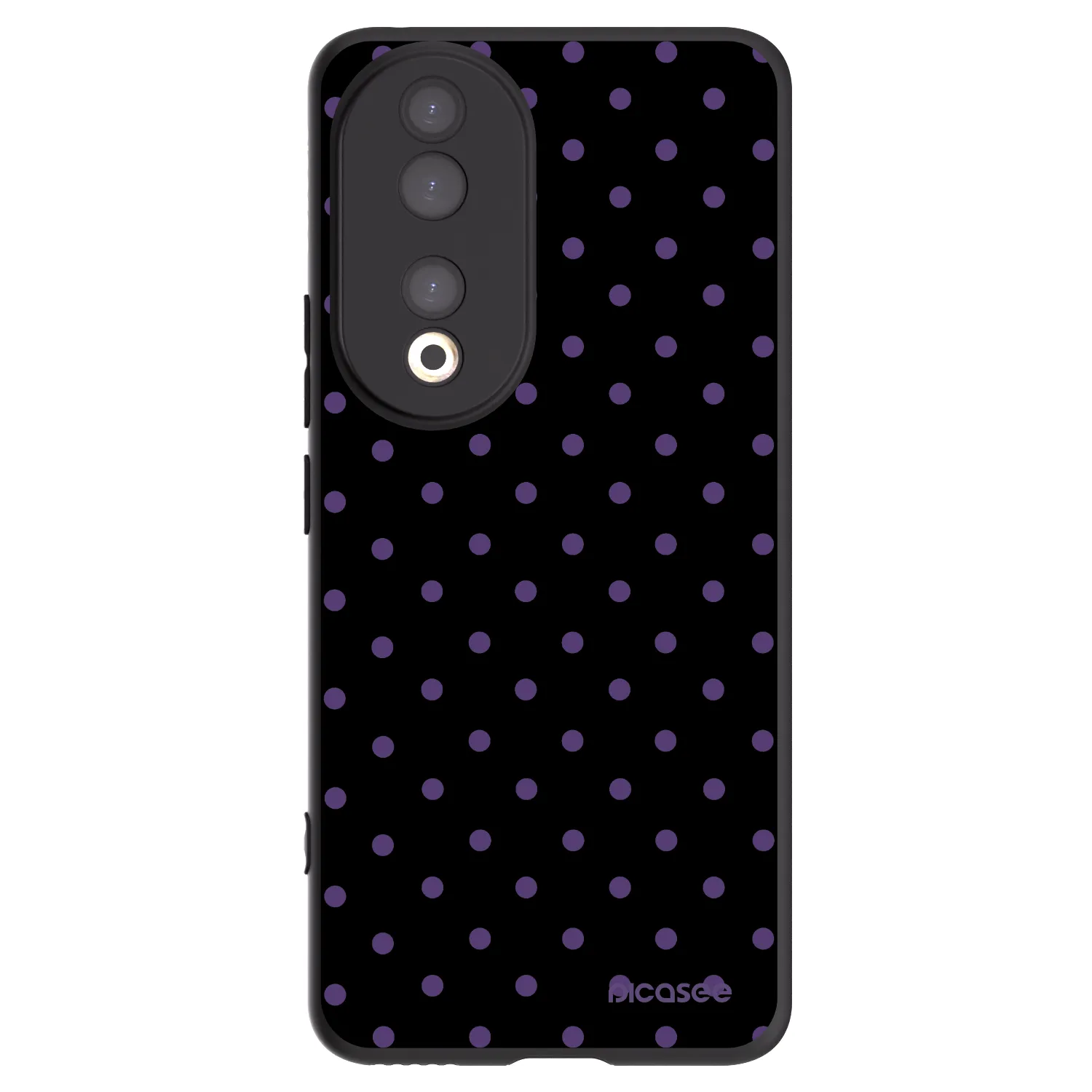Picasee silikonowe czarne etui na Honor 90 5G - Flickers