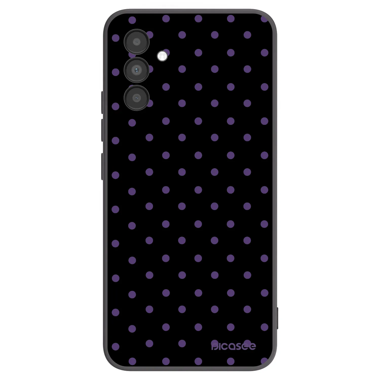 Picasee silikonowe czarne etui na Samsung Galaxy A04s A047F - Flickers