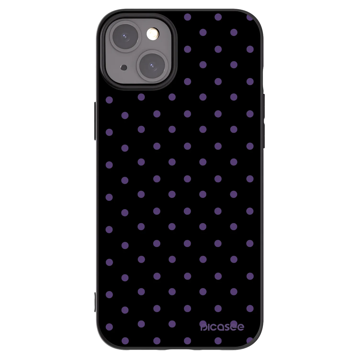 Picasee silikonowe czarne etui na Apple iPhone 15 Plus - Flickers