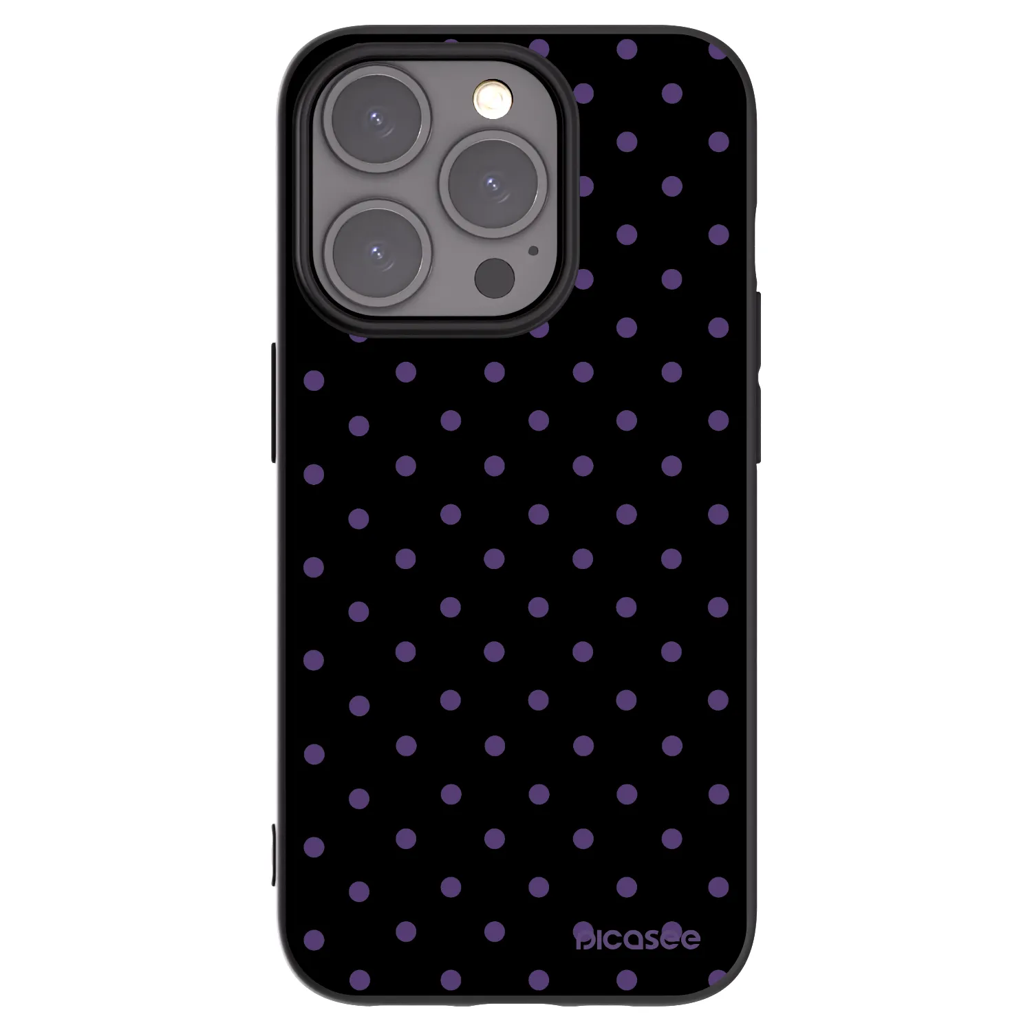 Picasee silikonowe czarne etui na Apple iPhone 15 Pro - Flickers