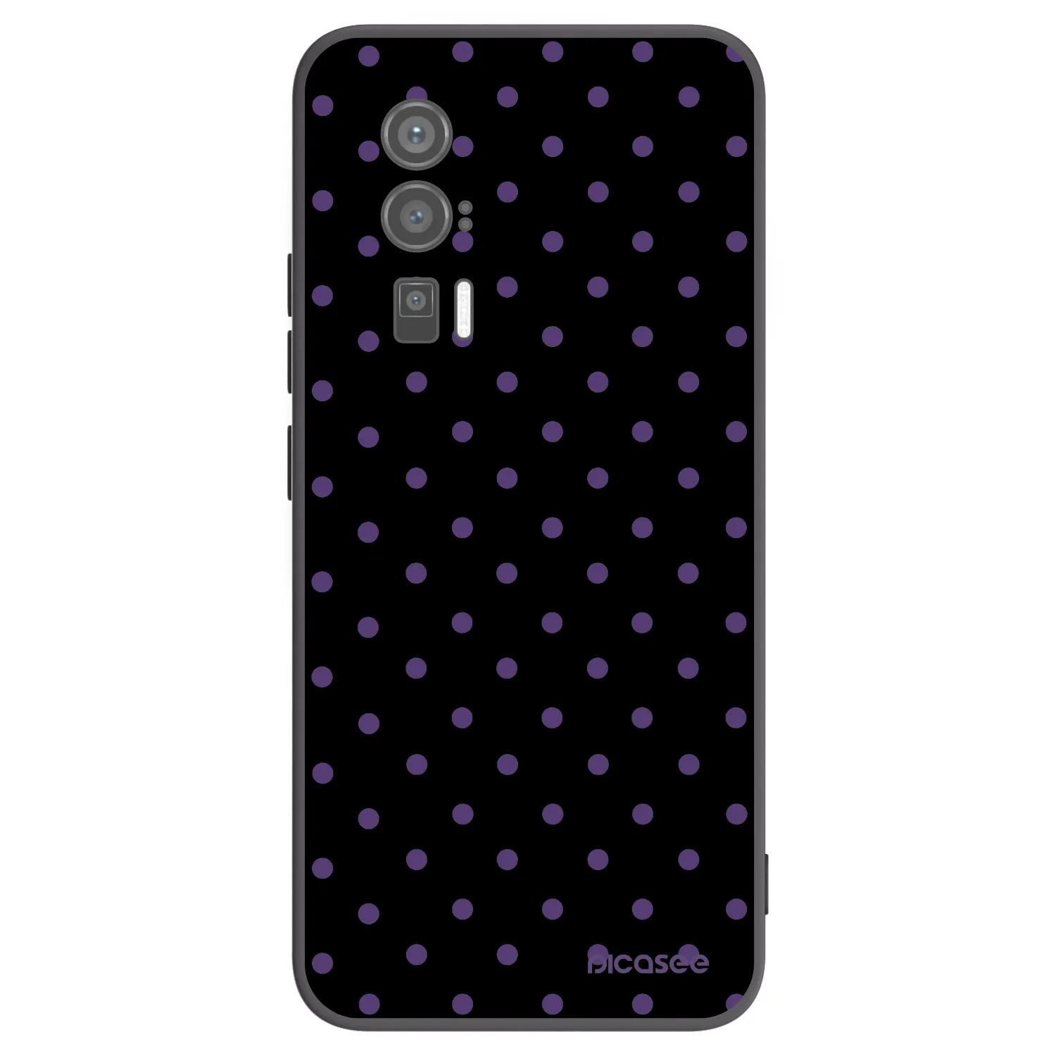 Picasee silikonowe czarne etui na Xiaomi Poco F5 Pro 5G - Flickers