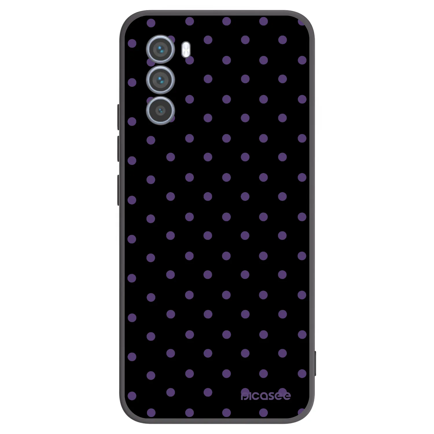 Picasee silikonowe czarne etui na Motorola Moto G62 - Flickers