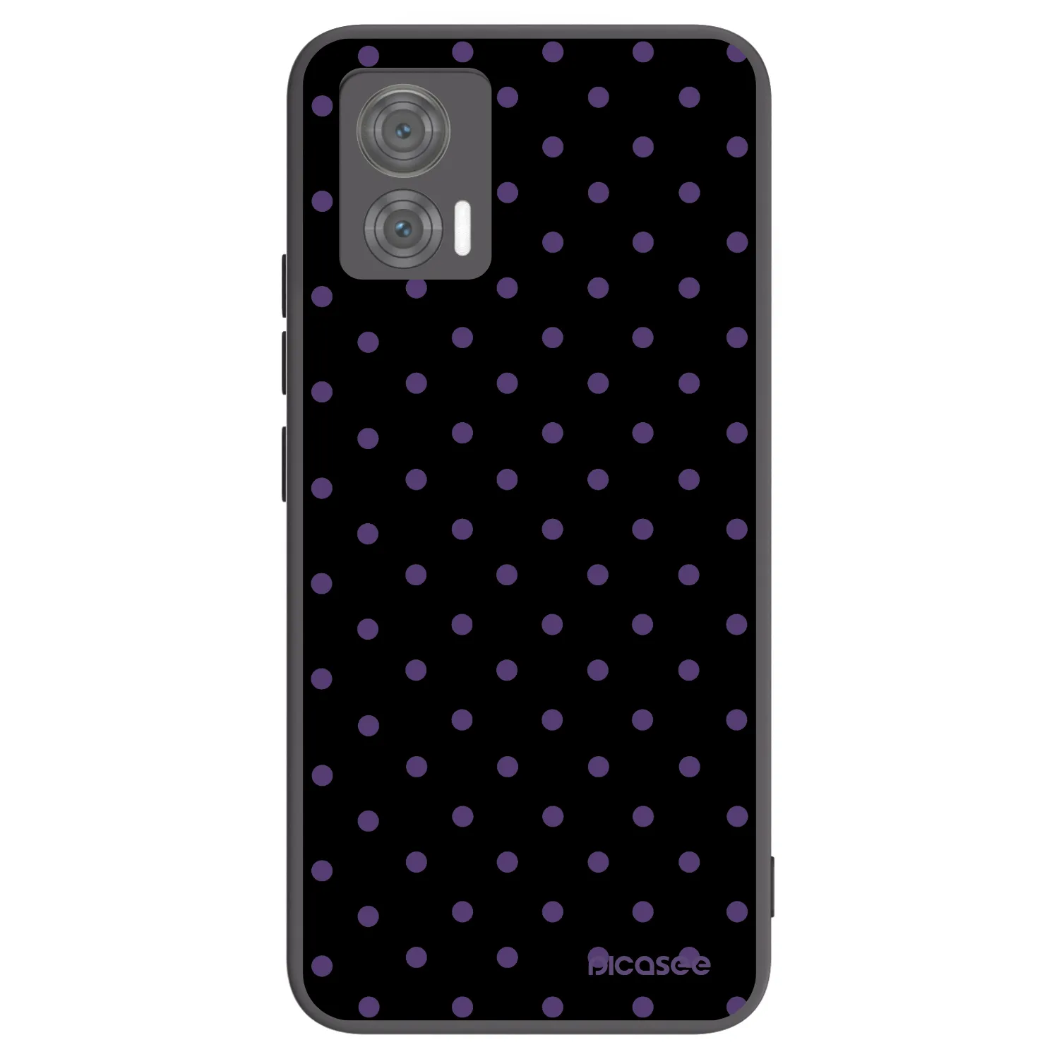 Picasee silikonowe czarne etui na Motorola Edge 30 Neo - Flickers