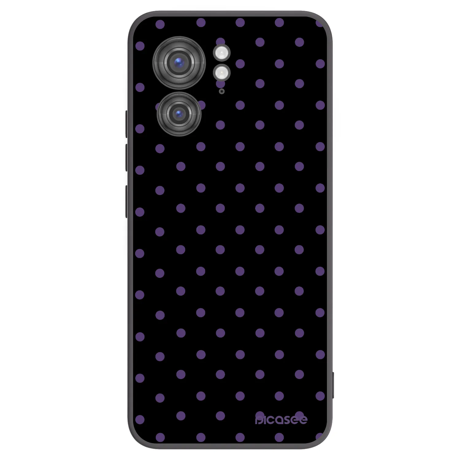 Picasee silikonowe czarne etui na Motorola Edge 40 - Flickers