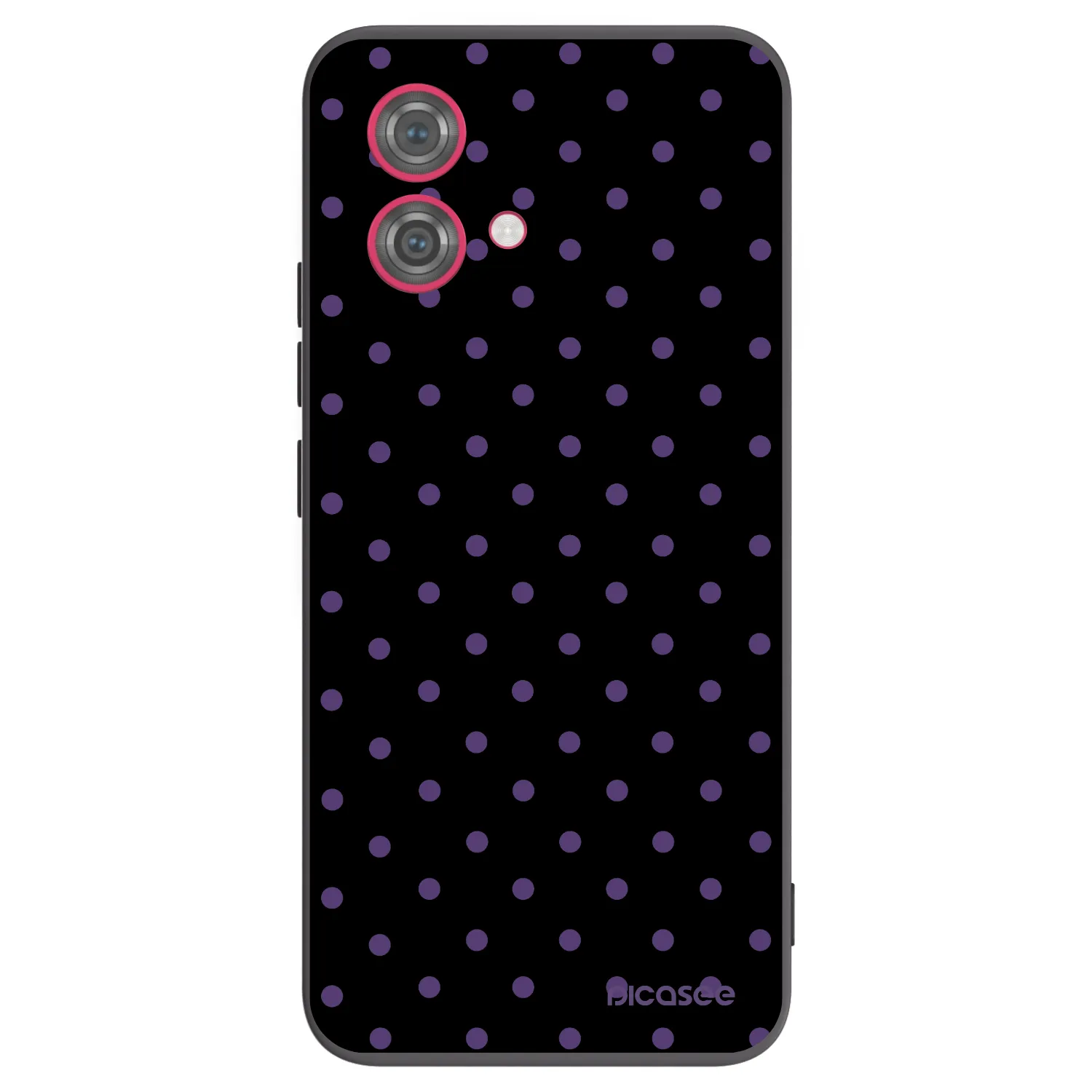 Picasee silikonowe czarne etui na Motorola Moto G84 5G - Flickers