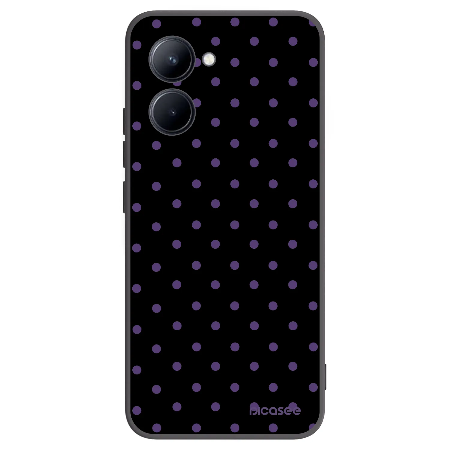 Picasee silikonowe czarne etui na Realme C33 (2023) - Flickers