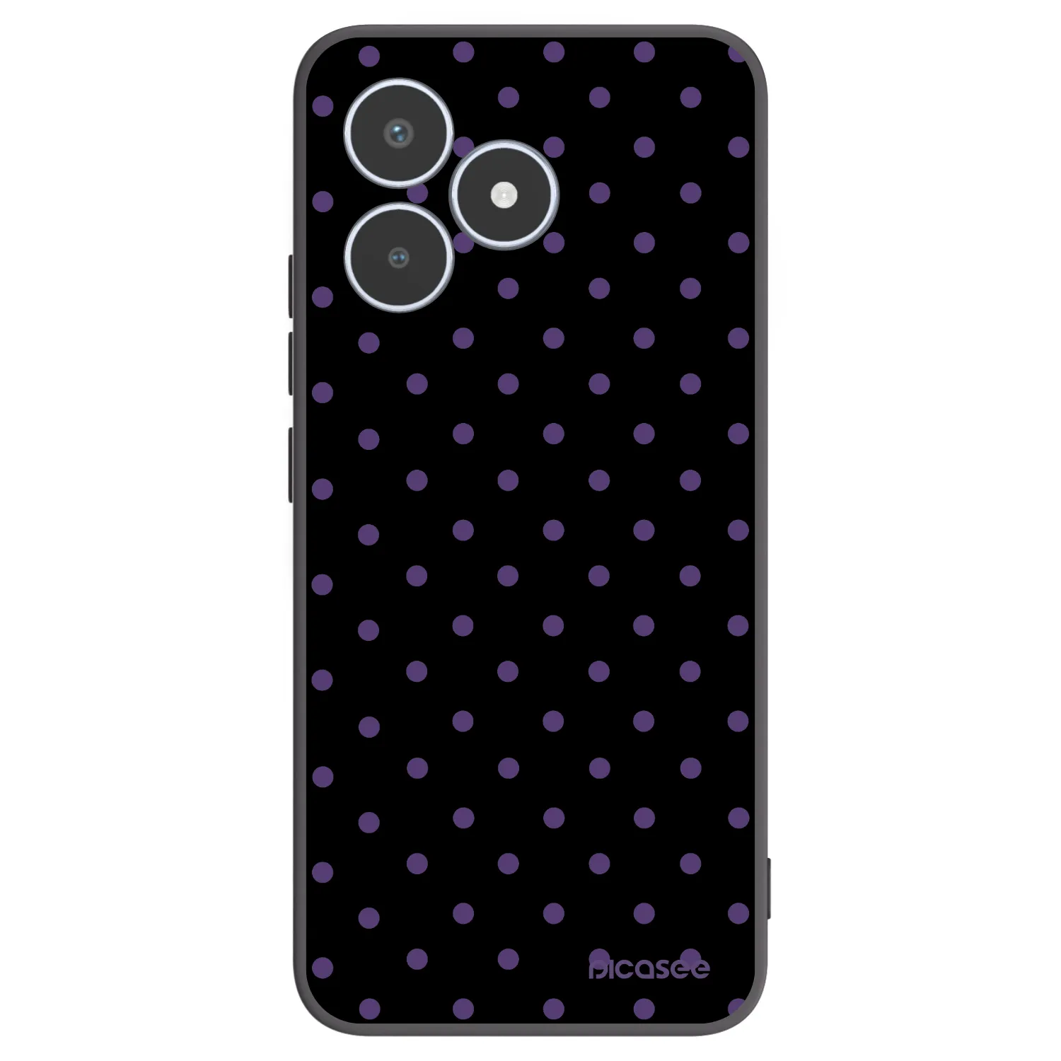 Picasee silikonowe czarne etui na Realme C53 - Flickers