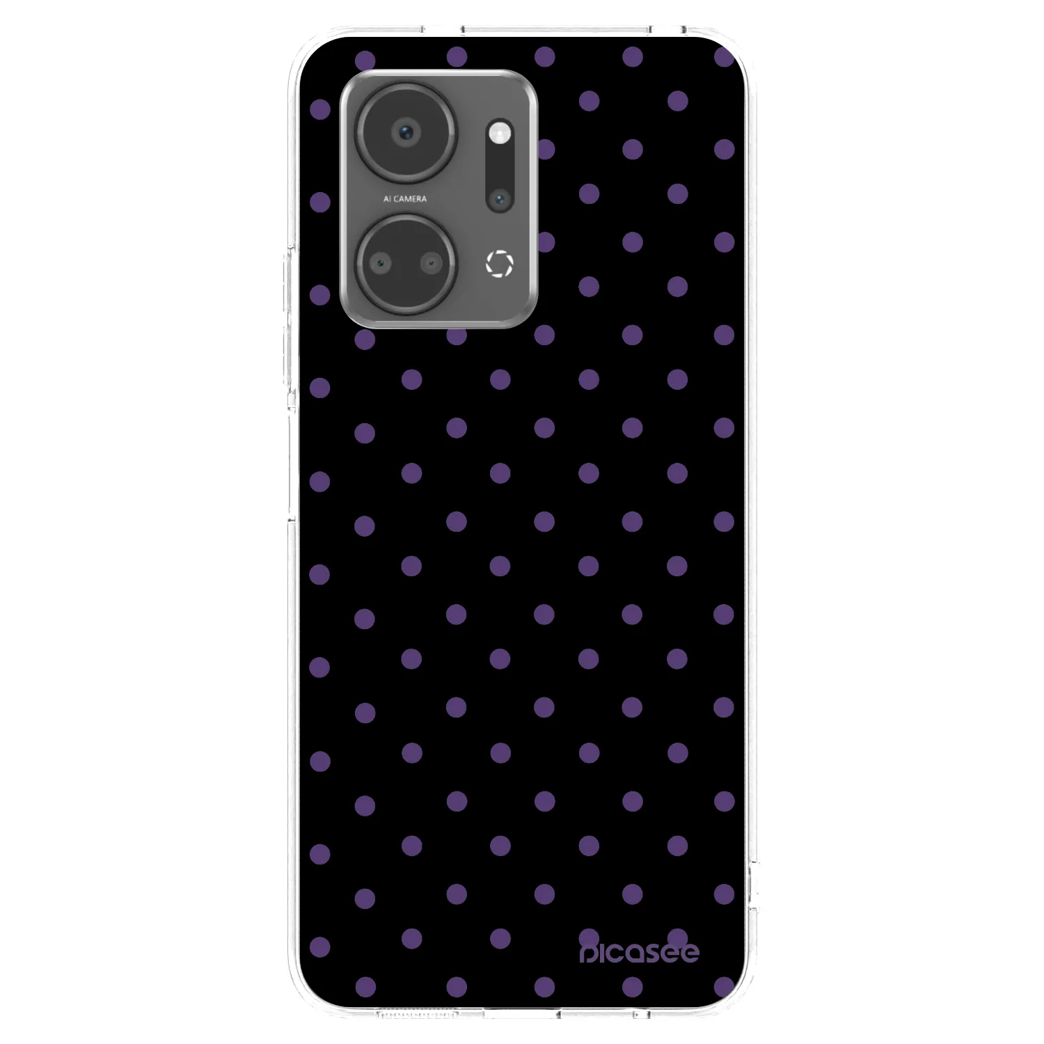 Picasee silikonowe przeźroczyste etui na Honor X7a - Flickers