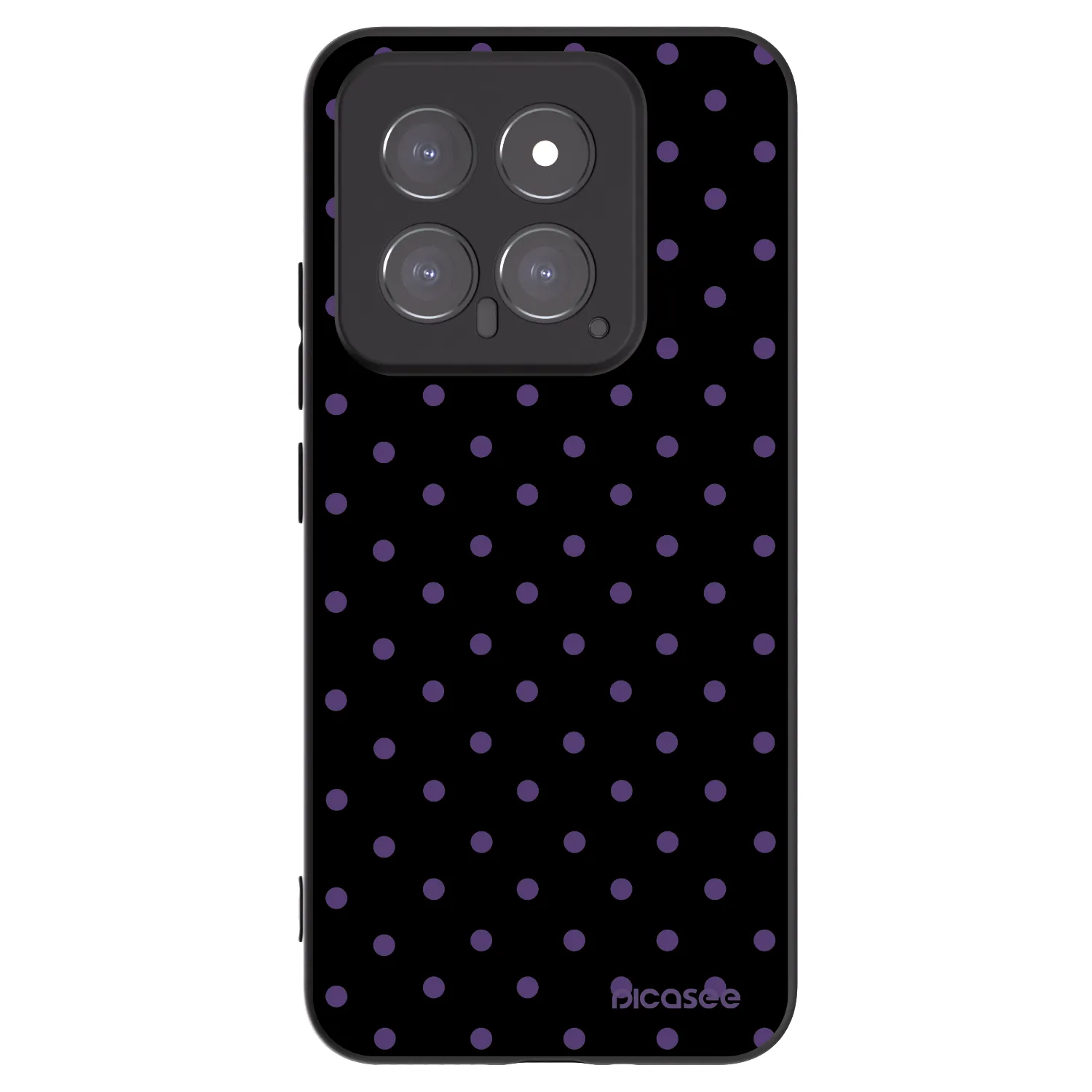 Picasee silikonowe czarne etui na Xiaomi 14 - Flickers