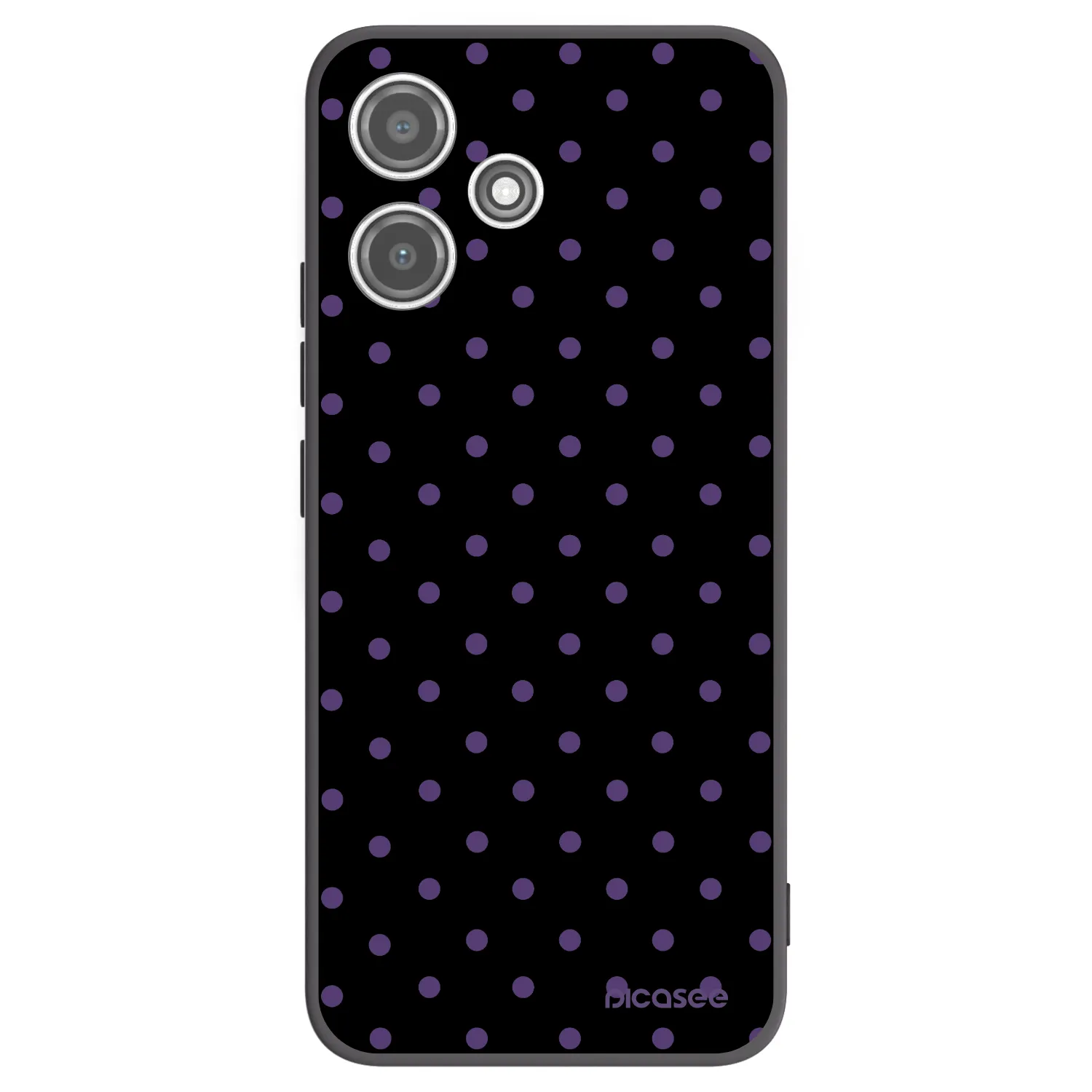 Picasee silikonowe czarne etui na Xiaomi Redmi 12 5G - Flickers