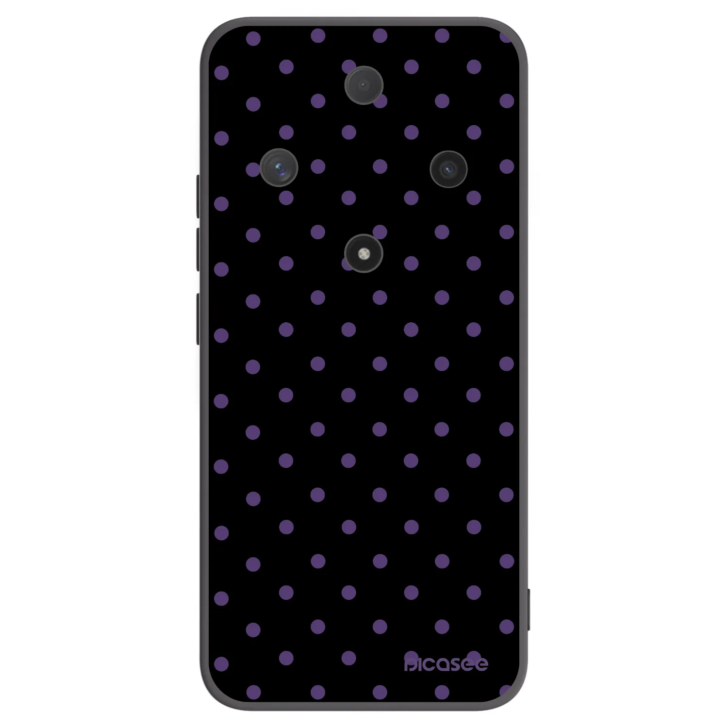 Picasee silikonowe czarne etui na Honor Magic6 Lite 5G - Flickers