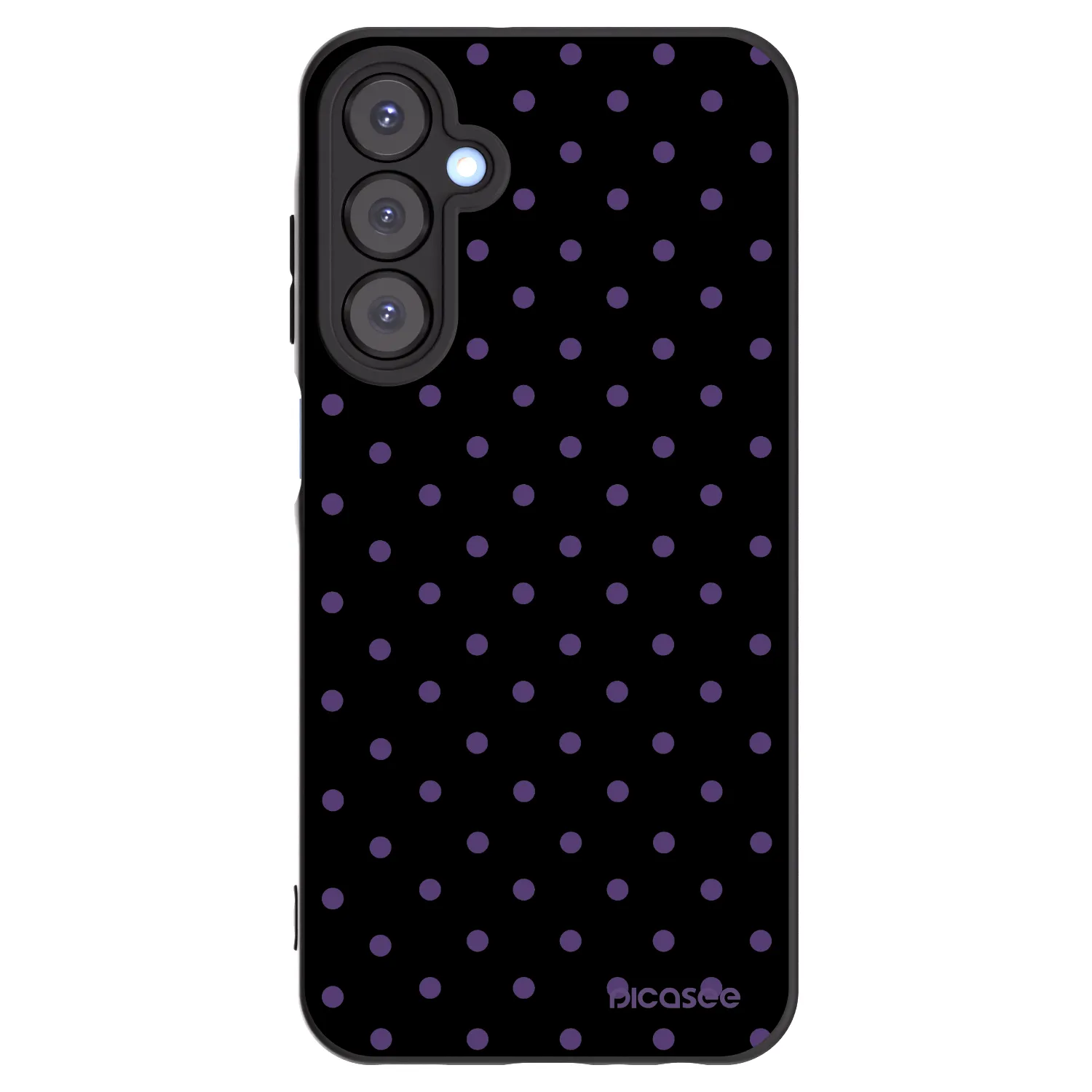 Picasee silikonowe czarne etui na Samsung Galaxy A25 A256B 5G - Flickers