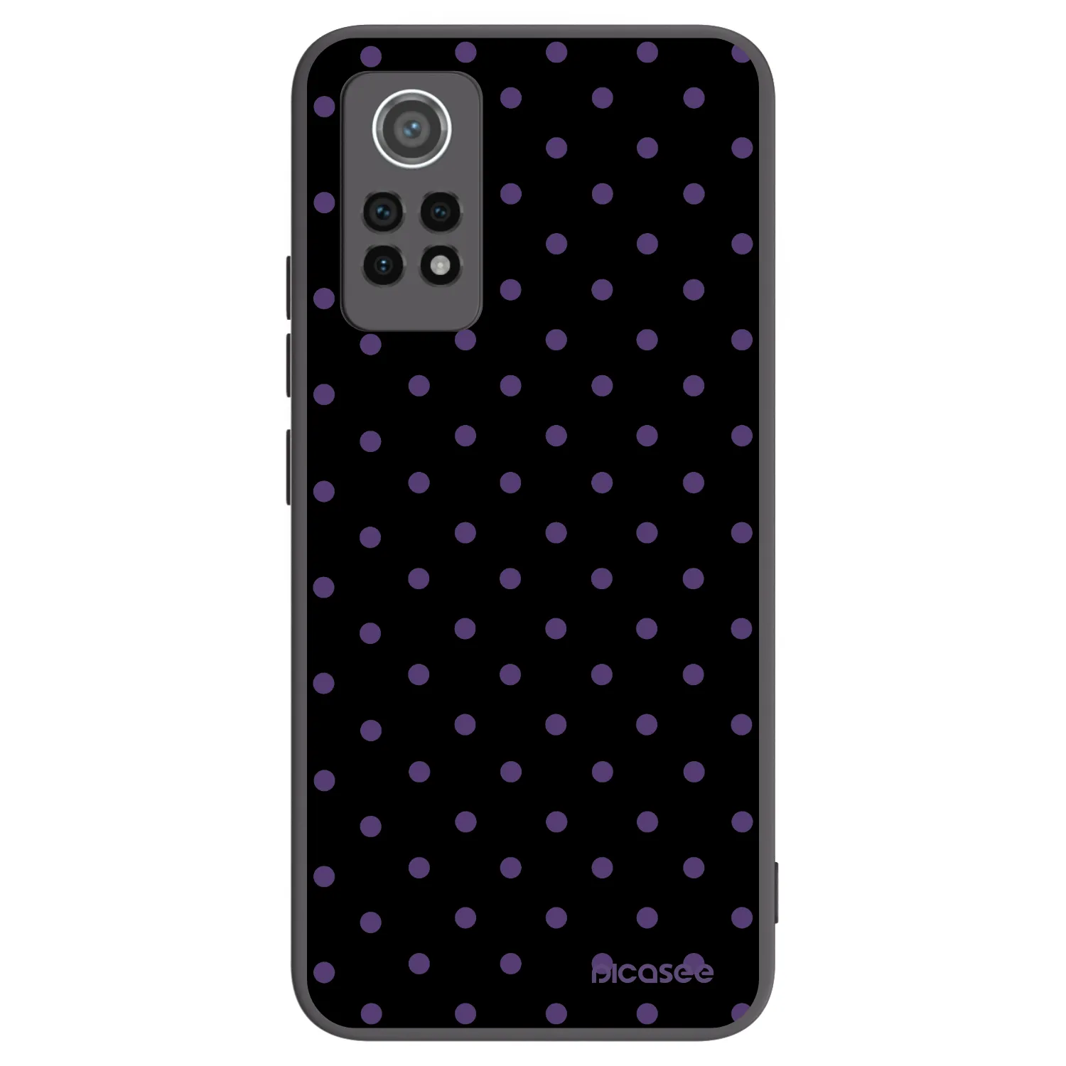 Picasee silikonowe czarne etui na Xiaomi Redmi Note 12 Pro 4G - Flickers