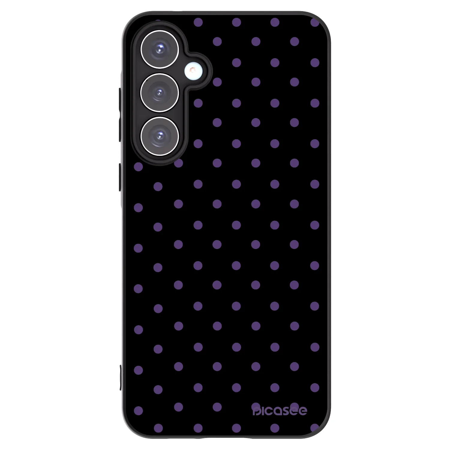 Picasee silikonowe czarne etui na Samsung Galaxy A55 5G A556B - Flickers