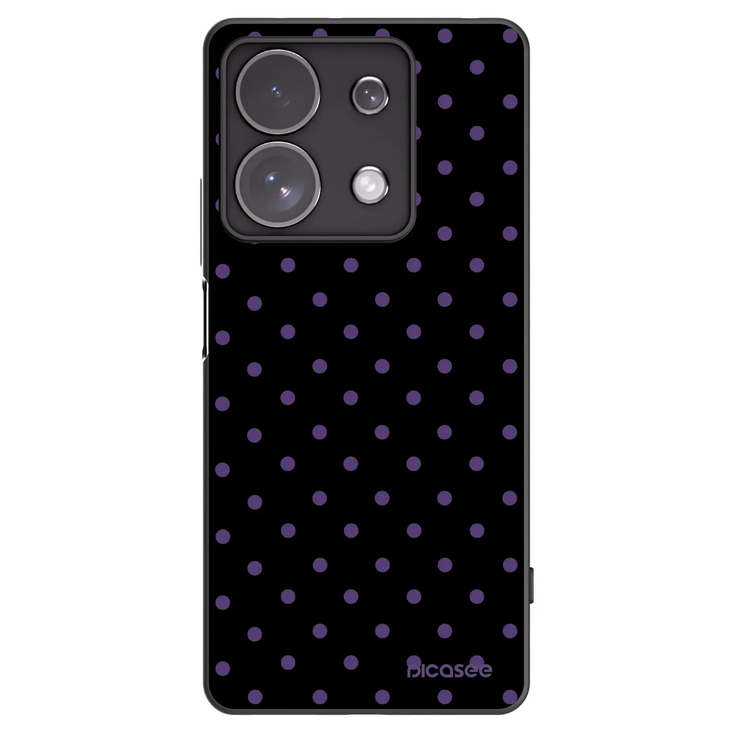 Picasee silikonowe czarne etui na Xiaomi Redmi Note 13 Pro 4G - Flickers