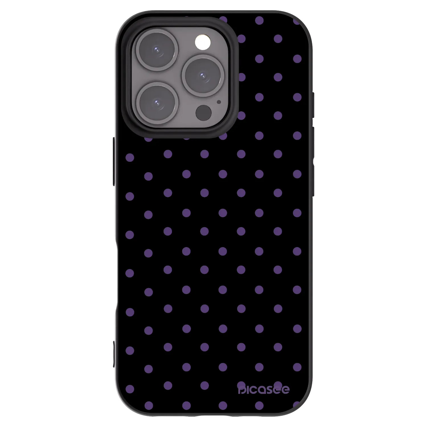 Picasee silikonowe czarne etui na Apple iPhone 16 Pro - Flickers