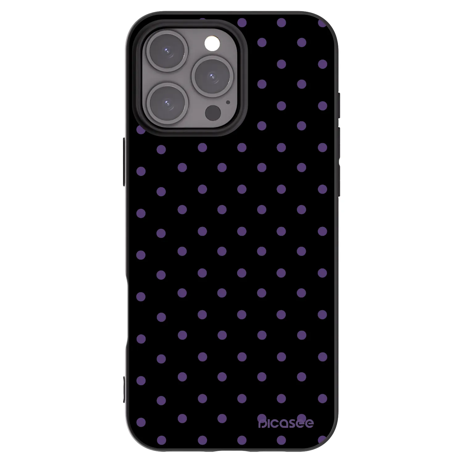 Picasee silikonowe czarne etui na Apple iPhone 16 Pro Max - Flickers