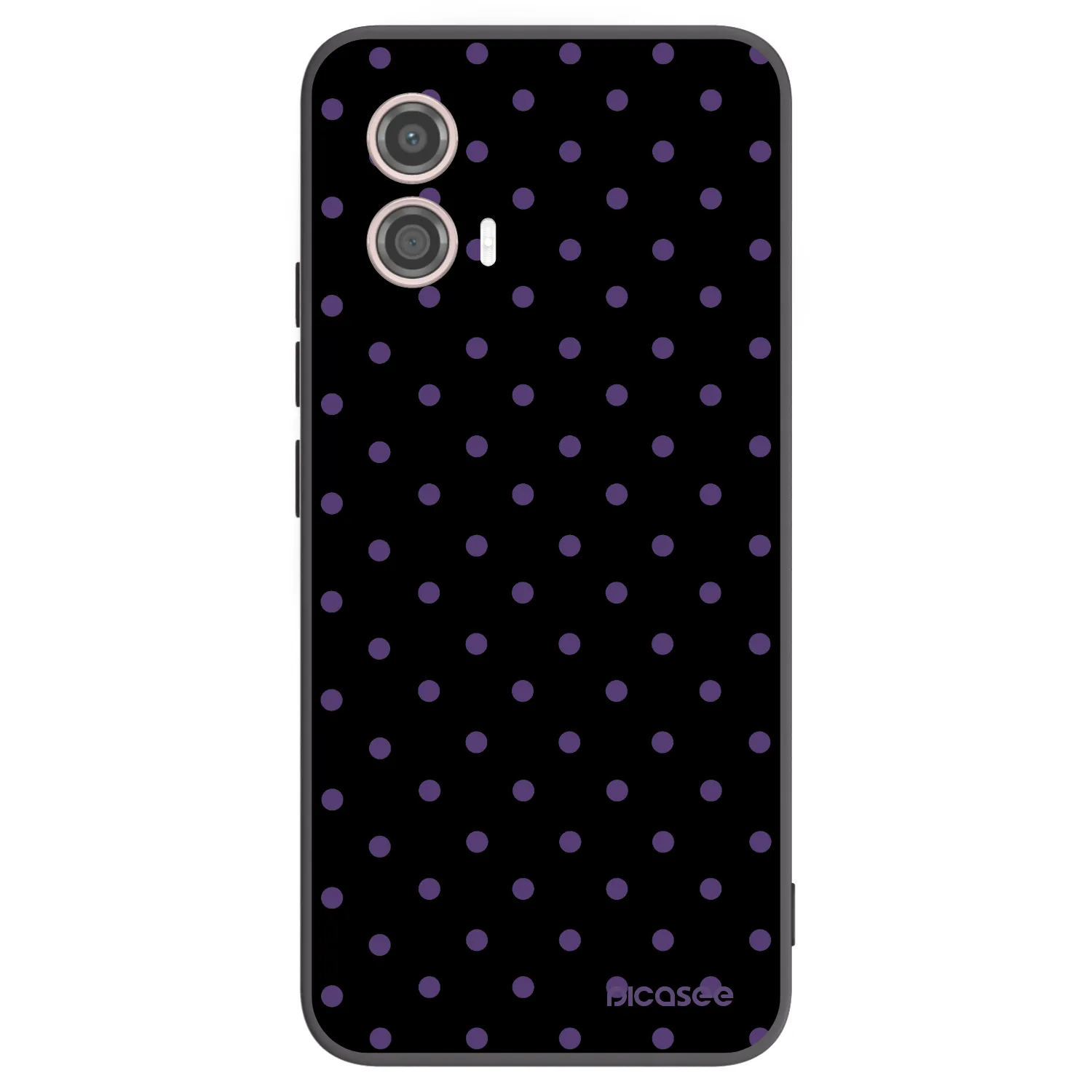 Picasee silikonowe czarne etui na Motorola Moto G53 5G - Flickers