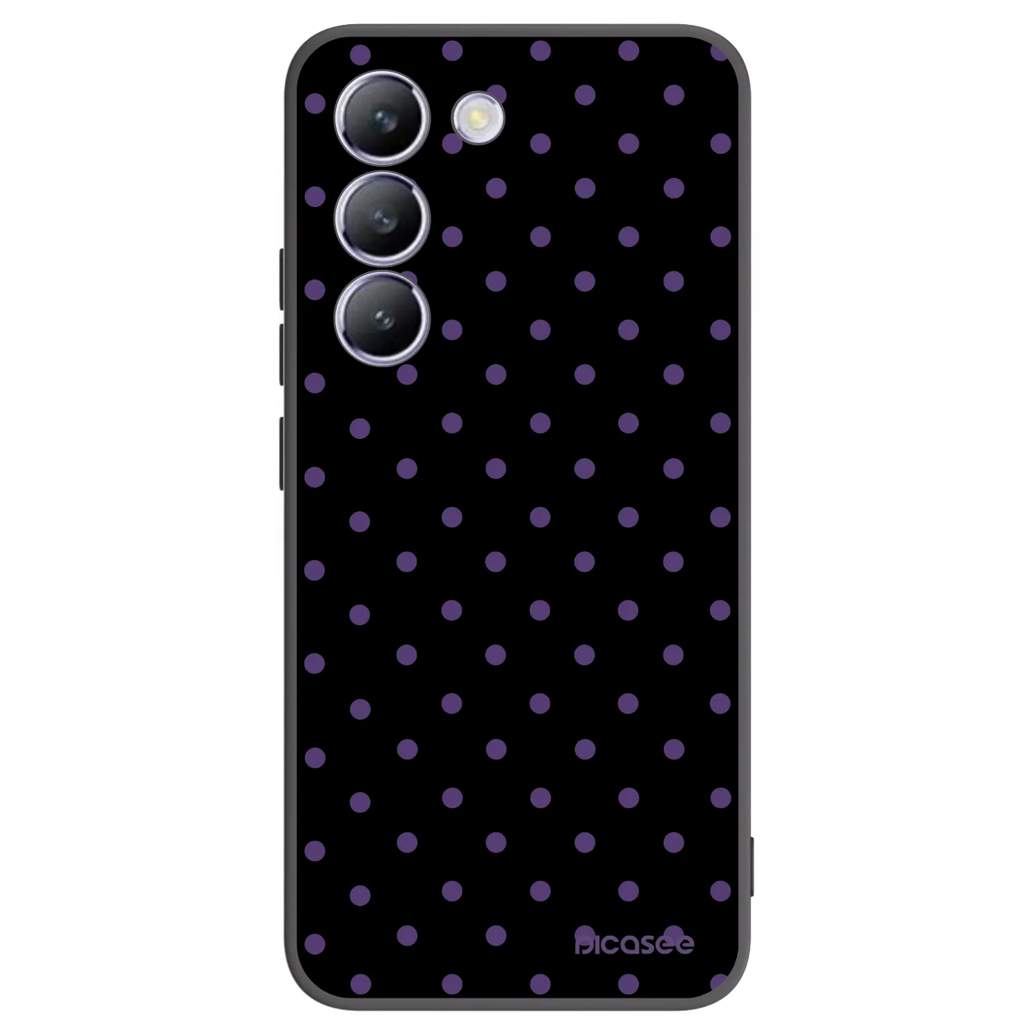Picasee silikonowe czarne etui na Vivo V40 SE 5G - Flickers