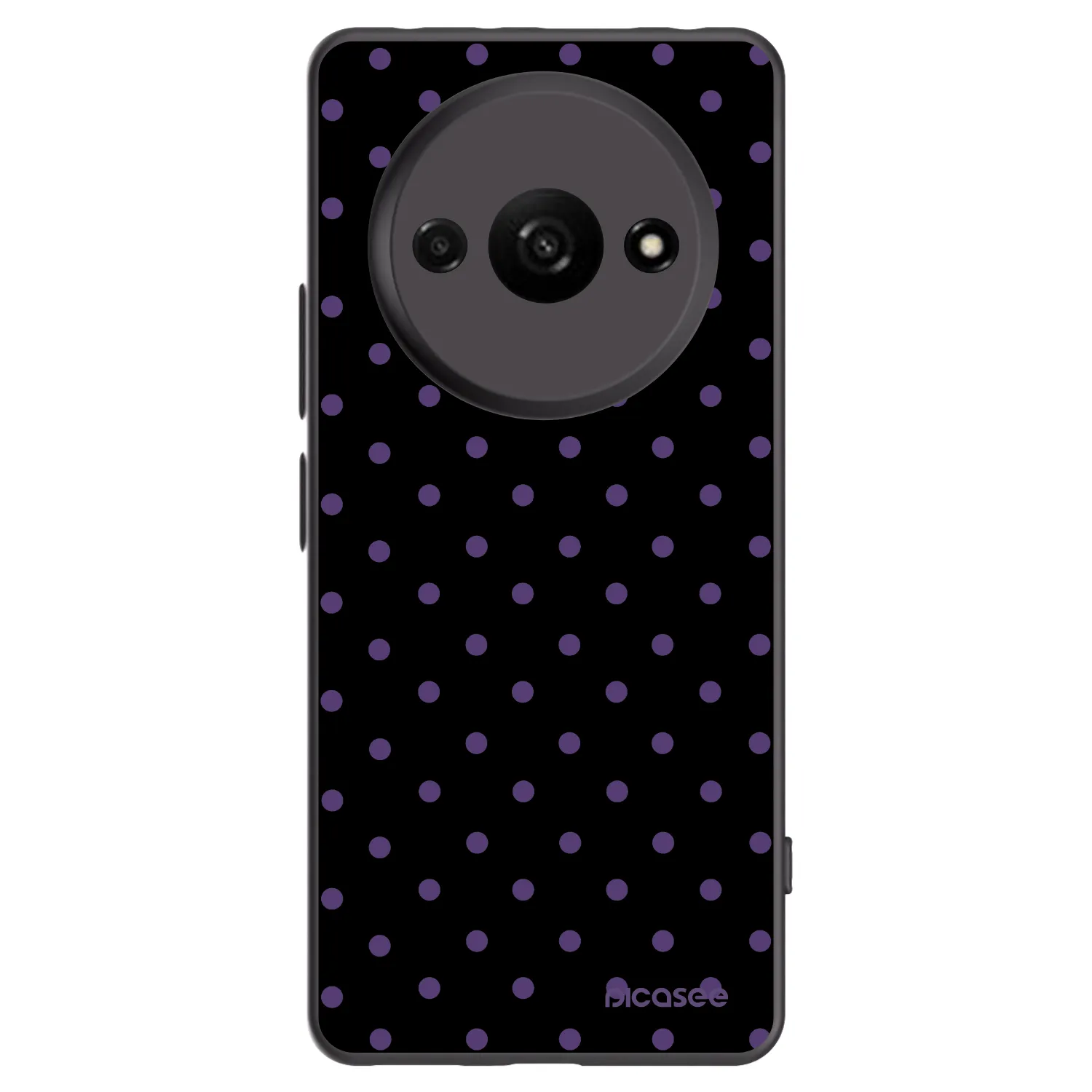 Picasee silikonowe czarne etui na Xiaomi Redmi A3 - Flickers
