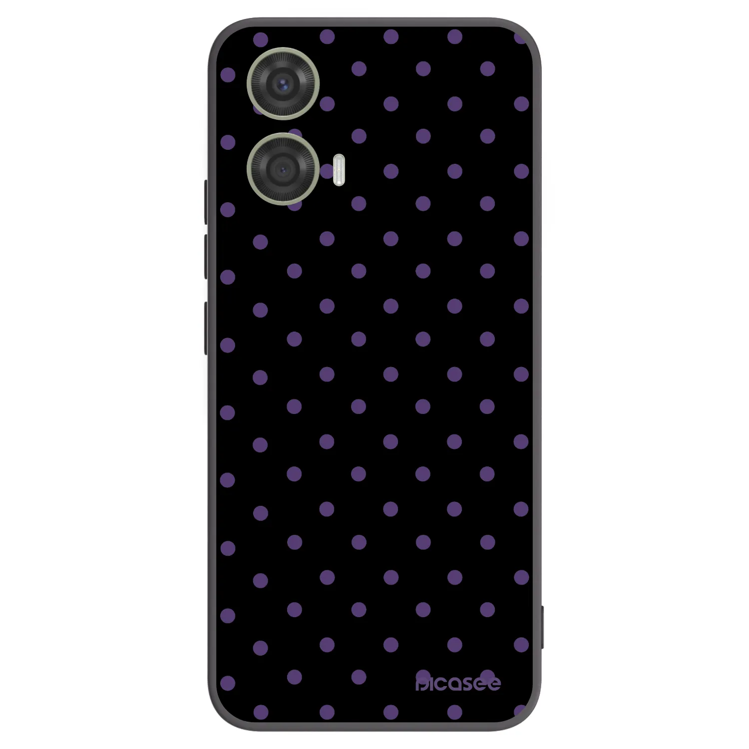 Picasee silikonowe czarne etui na Motorola Moto G24 - Flickers