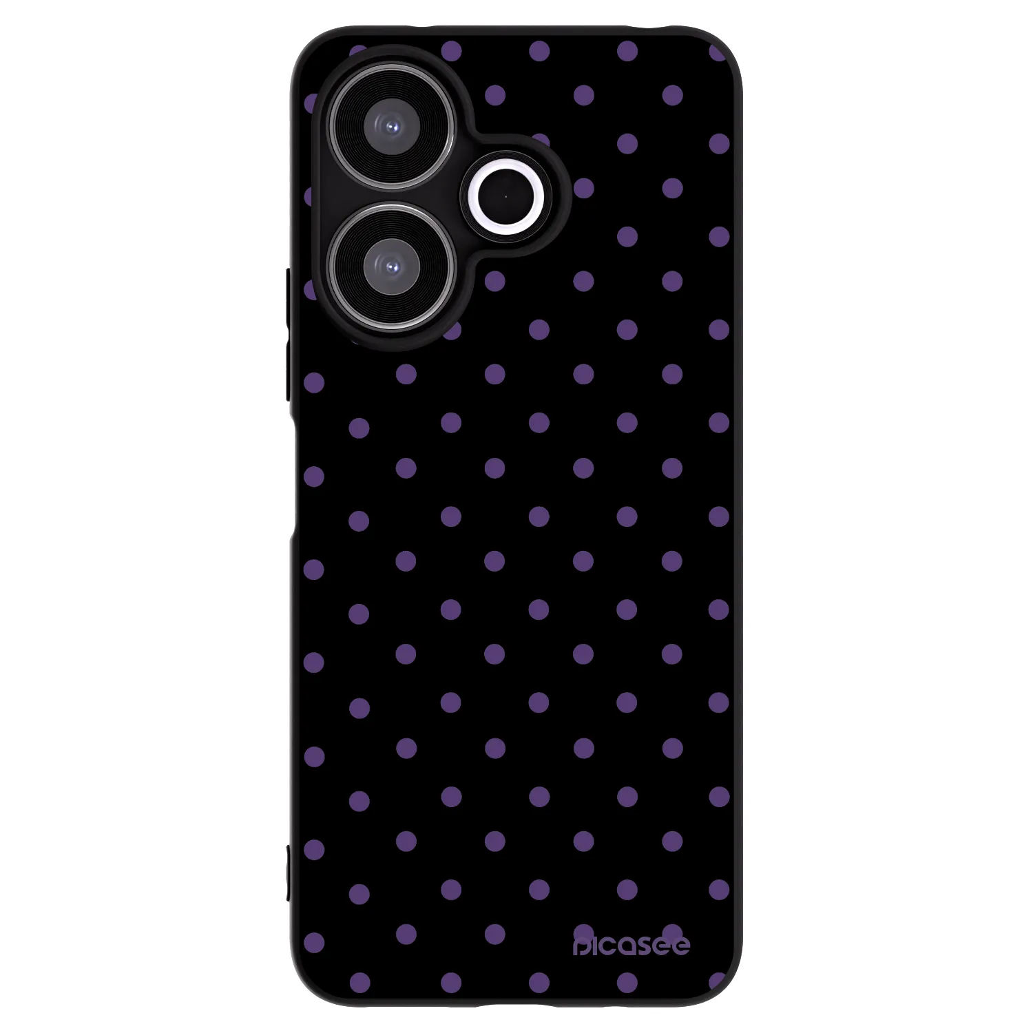 Picasee silikonowe czarne etui na Xiaomi Redmi 13 4G - Flickers