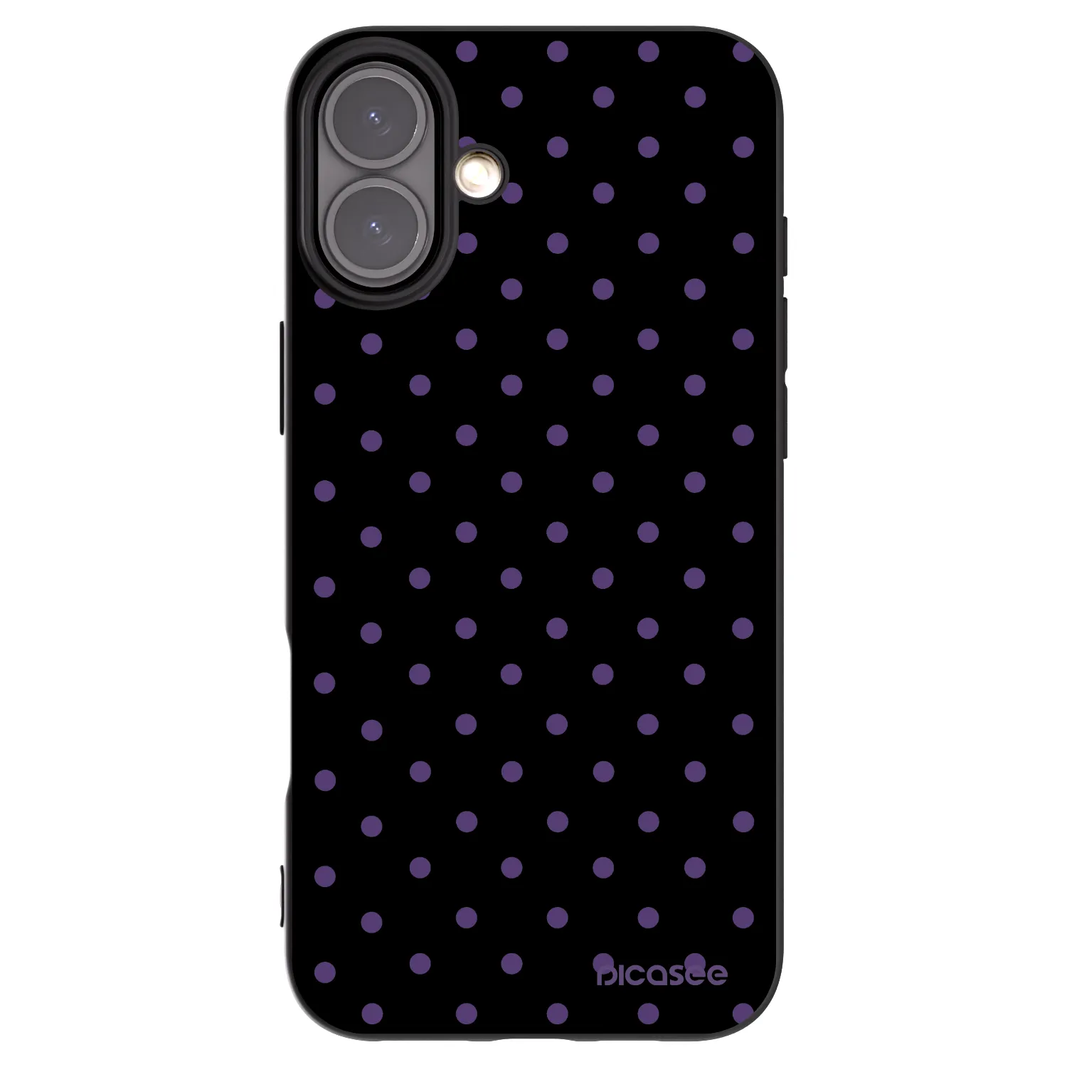 Picasee silikonowe czarne etui na Apple iPhone 16 Plus - Flickers