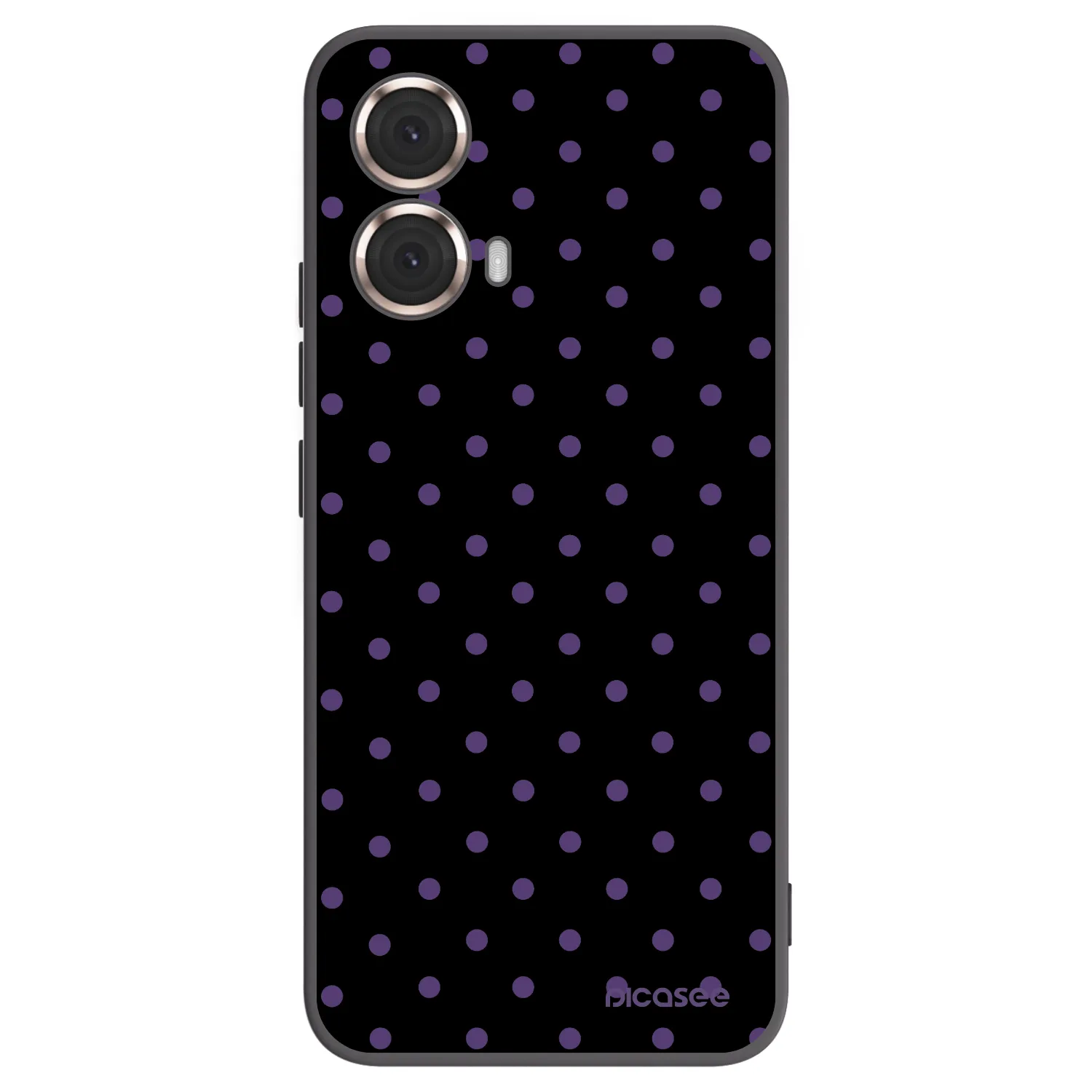 Picasee silikonowe czarne etui na Motorola Moto G85 - Flickers