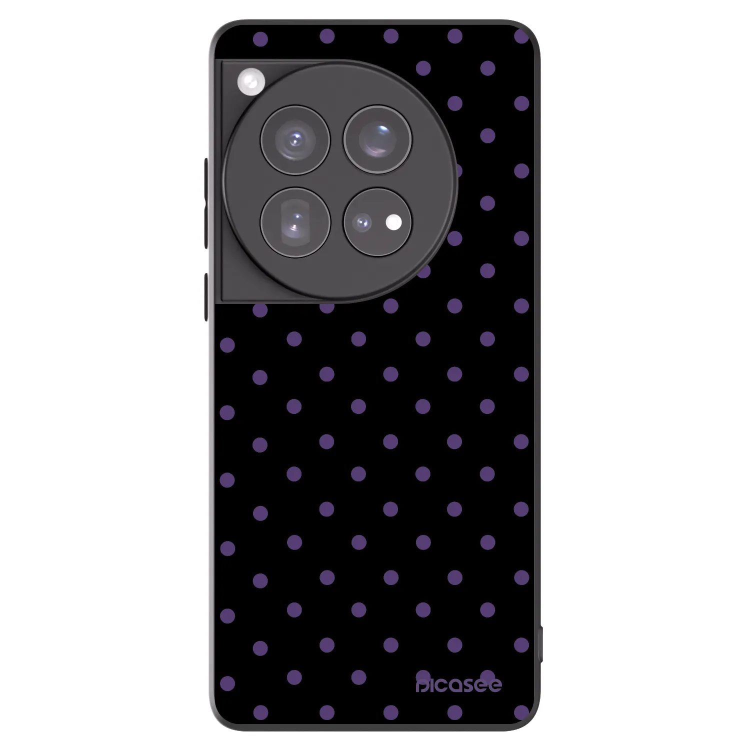 Picasee silikonowe czarne etui na OnePlus 12 5G - Flickers