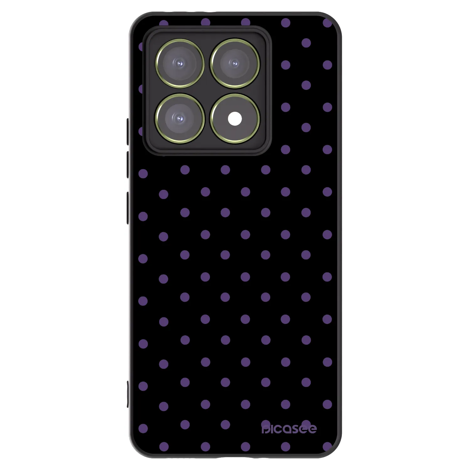 Picasee silikonowe czarne etui na Xiaomi 14T - Flickers