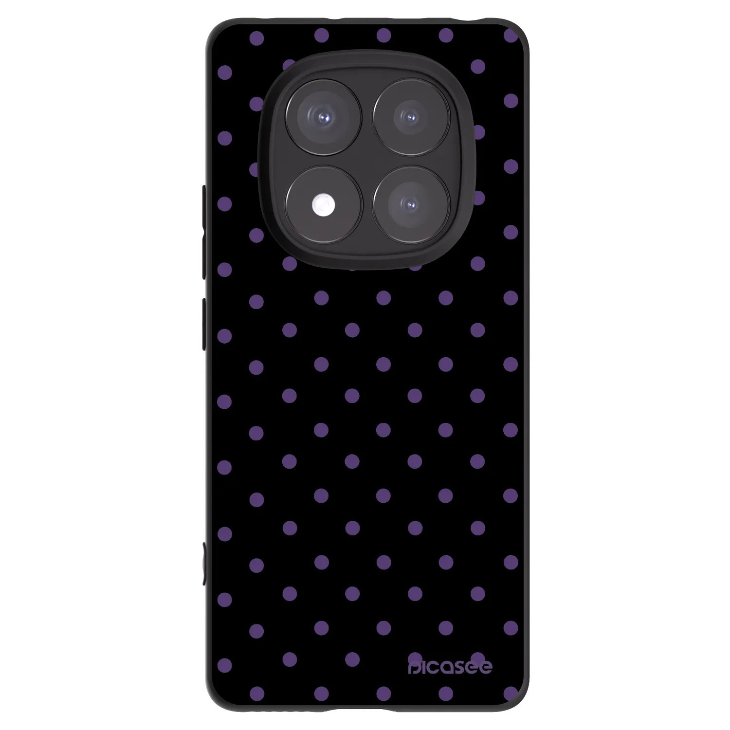 Picasee silikonowe czarne etui na Xiaomi Redmi Note 14 Pro 5G - Flickers