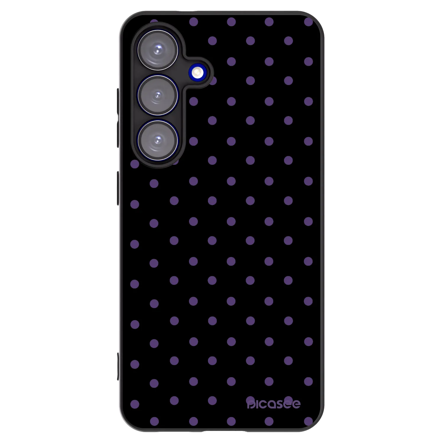 Picasee silikonowe czarne etui na Samsung Galaxy S25 5G - Flickers
