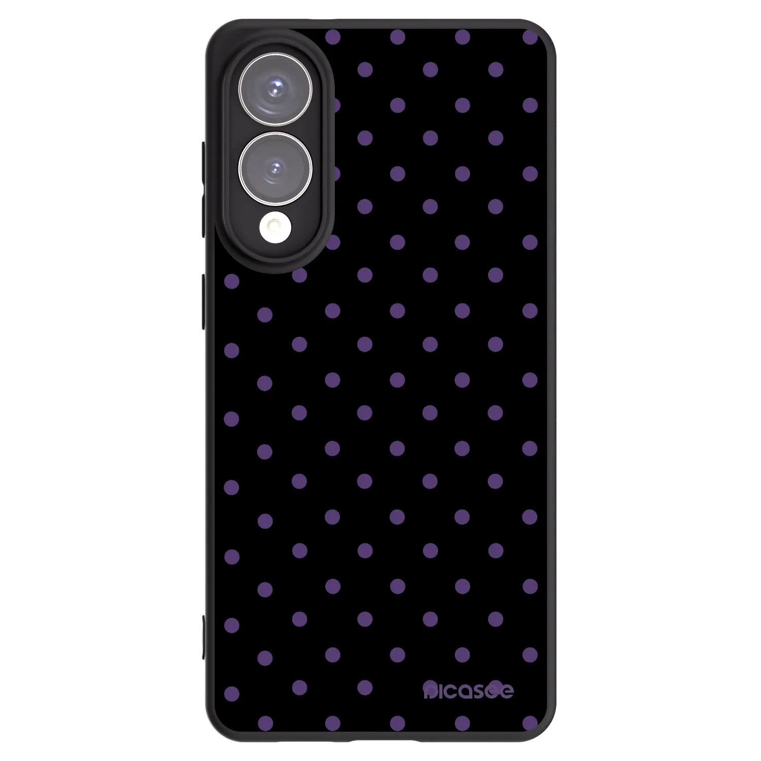 Picasee silikonowe czarne etui na Samsung Galaxy S25 Edge 5G - Flickers