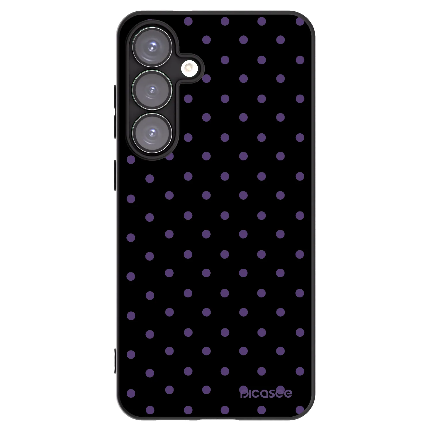 Picasee silikonowe czarne etui na Samsung Galaxy S25+ 5G - Flickers