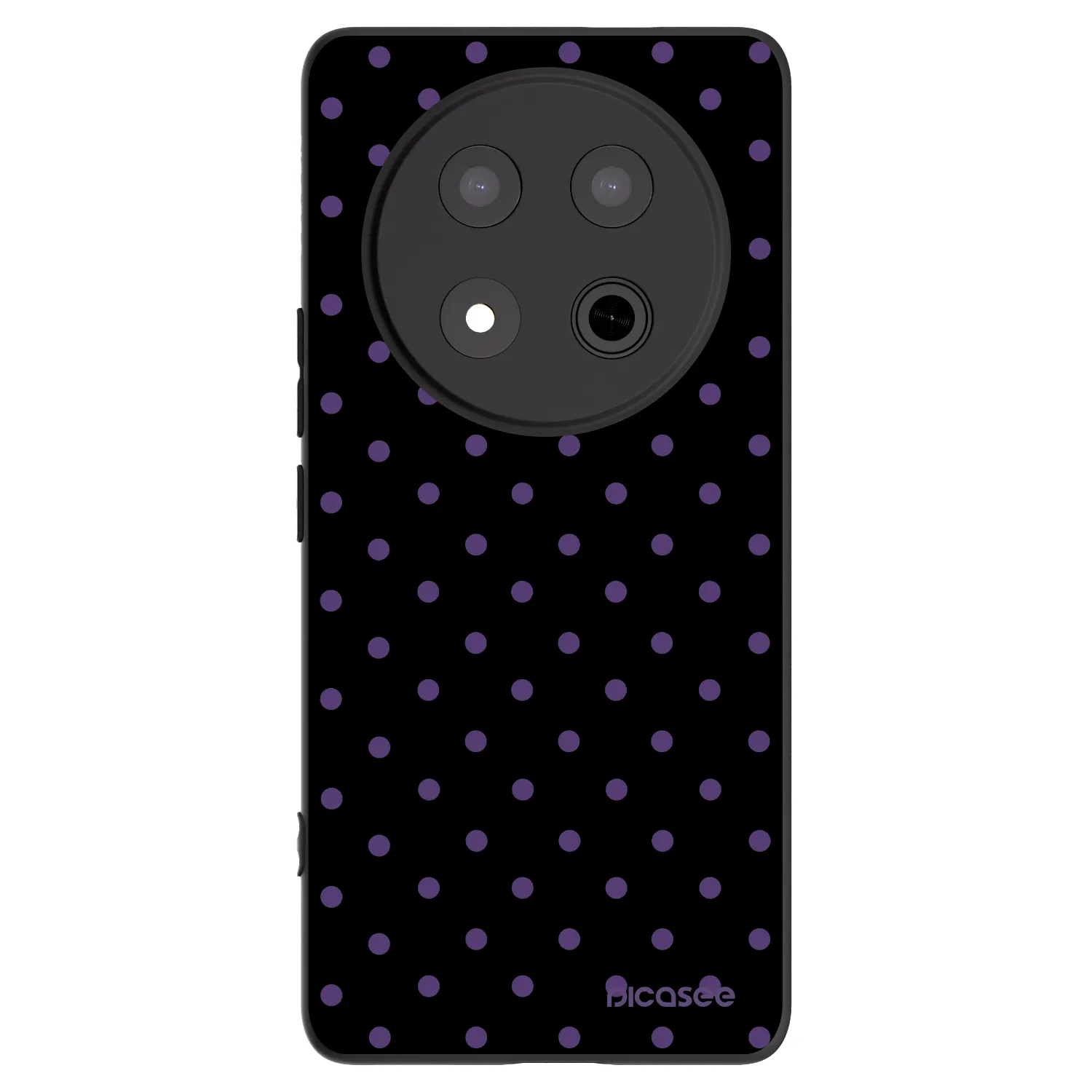 Picasee silikonowe czarne etui na Honor Magic7 Lite 5G - Flickers