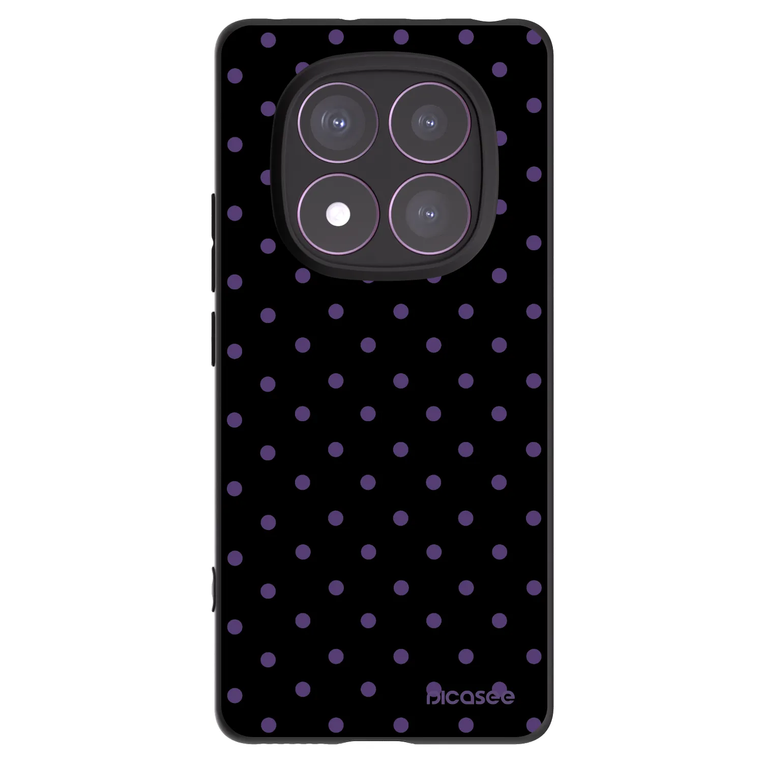 Picasee silikonowe czarne etui na Xiaomi Redmi Note 14 Pro 4G - Flickers