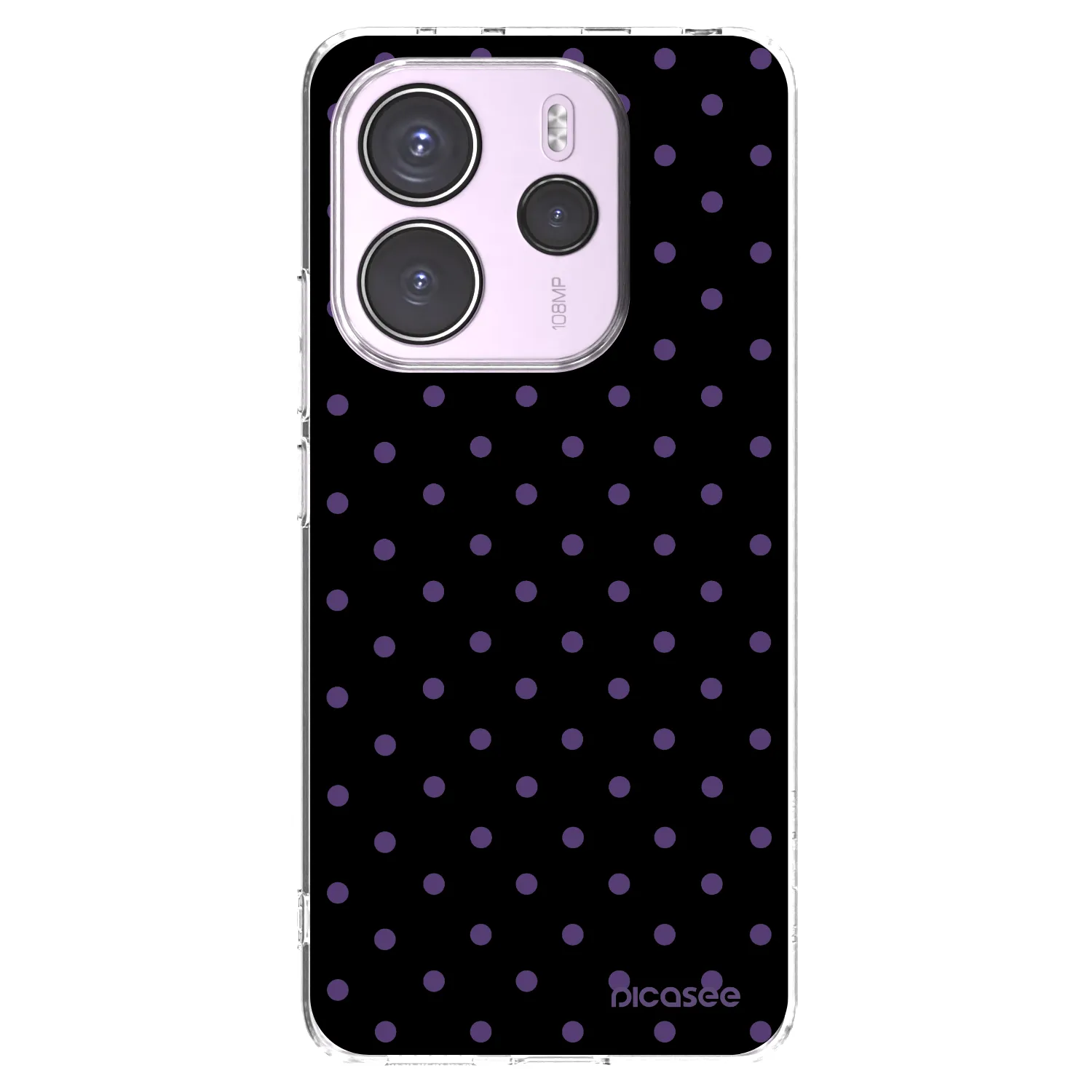 Picasee silikonowe przeźroczyste etui na Xiaomi Redmi Note 14 4G - Flickers