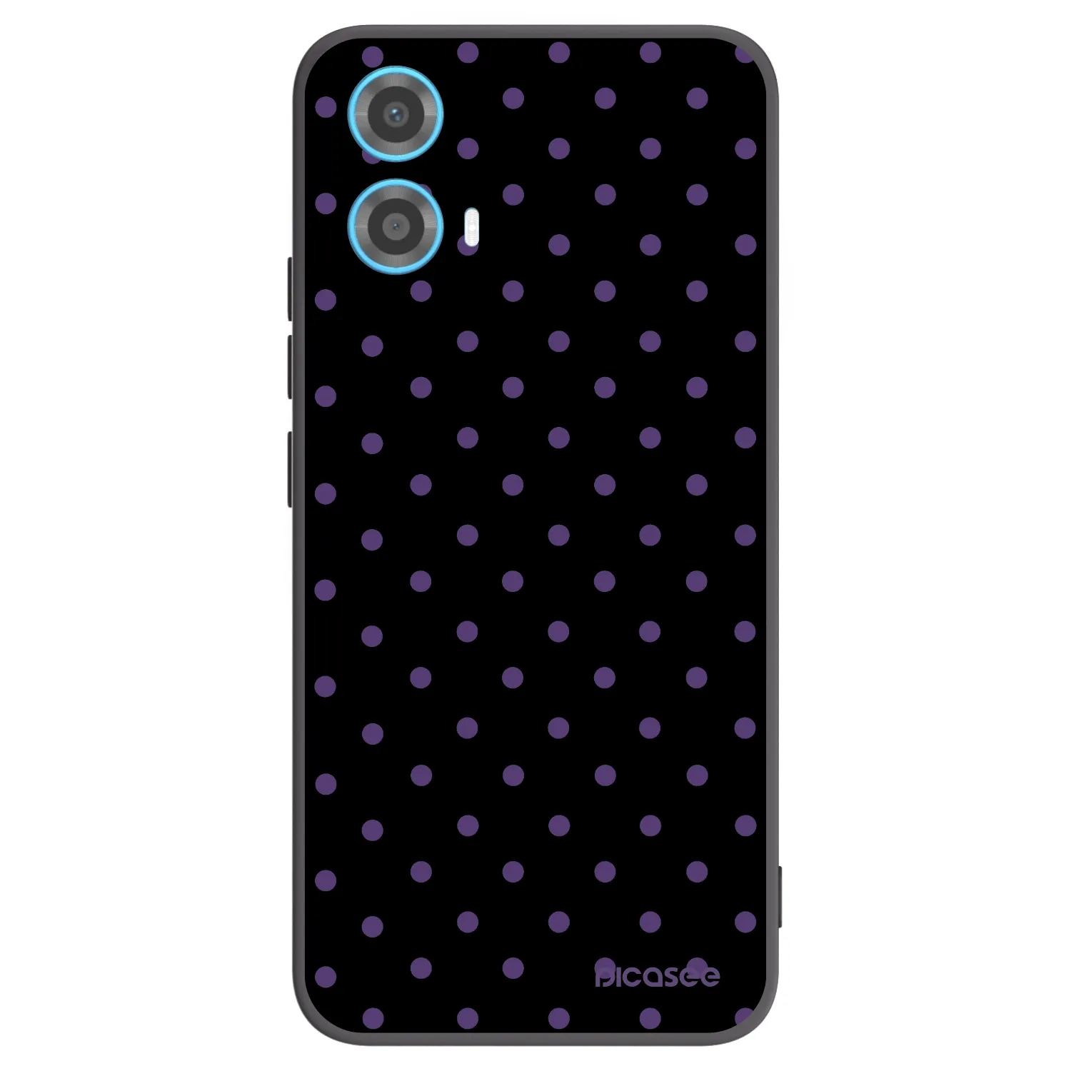 Picasee silikonowe czarne etui na Motorola Moto G34 5G - Flickers