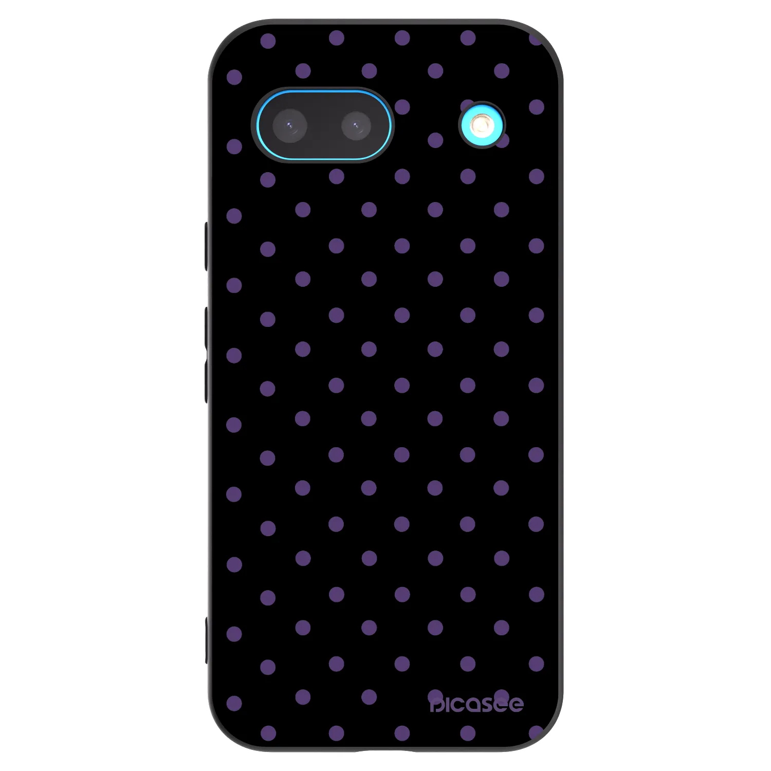 Picasee silikonowe czarne etui na Google Pixel 8 - Flickers