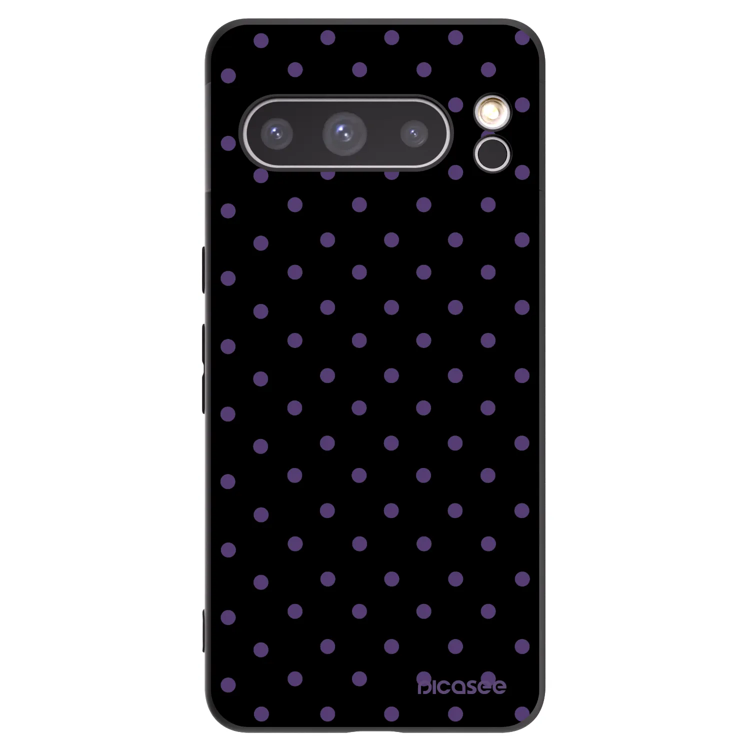 Picasee silikonowe czarne etui na Google Pixel 8 Pro - Flickers