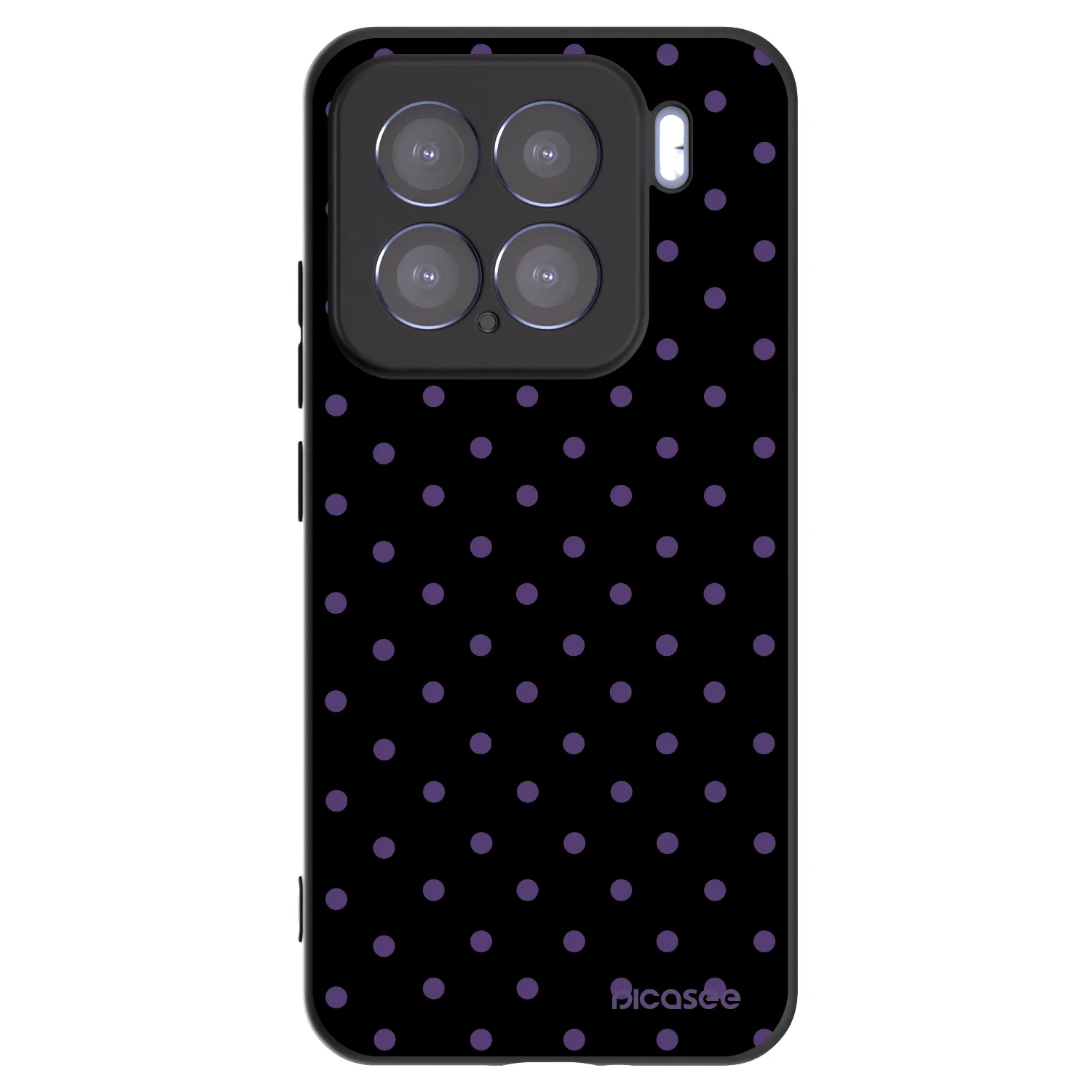 Picasee silikonowe czarne etui na Xiaomi 15 - Flickers
