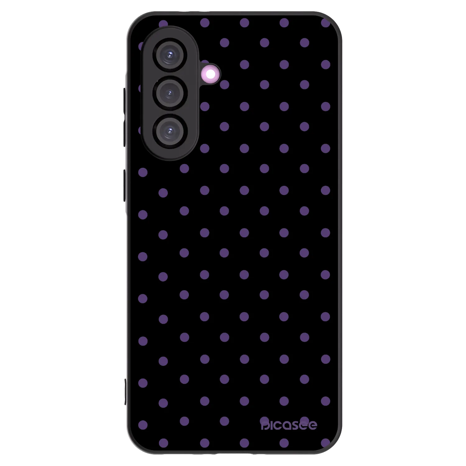 Picasee silikonowe czarne etui na Samsung Galaxy A56 5G A566B - Flickers