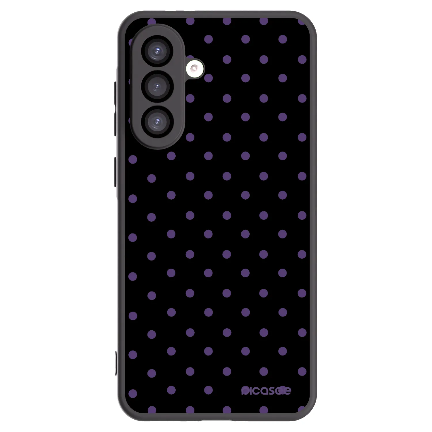 Picasee silikonowe czarne etui na Samsung Galaxy A26 5G A266B - Flickers